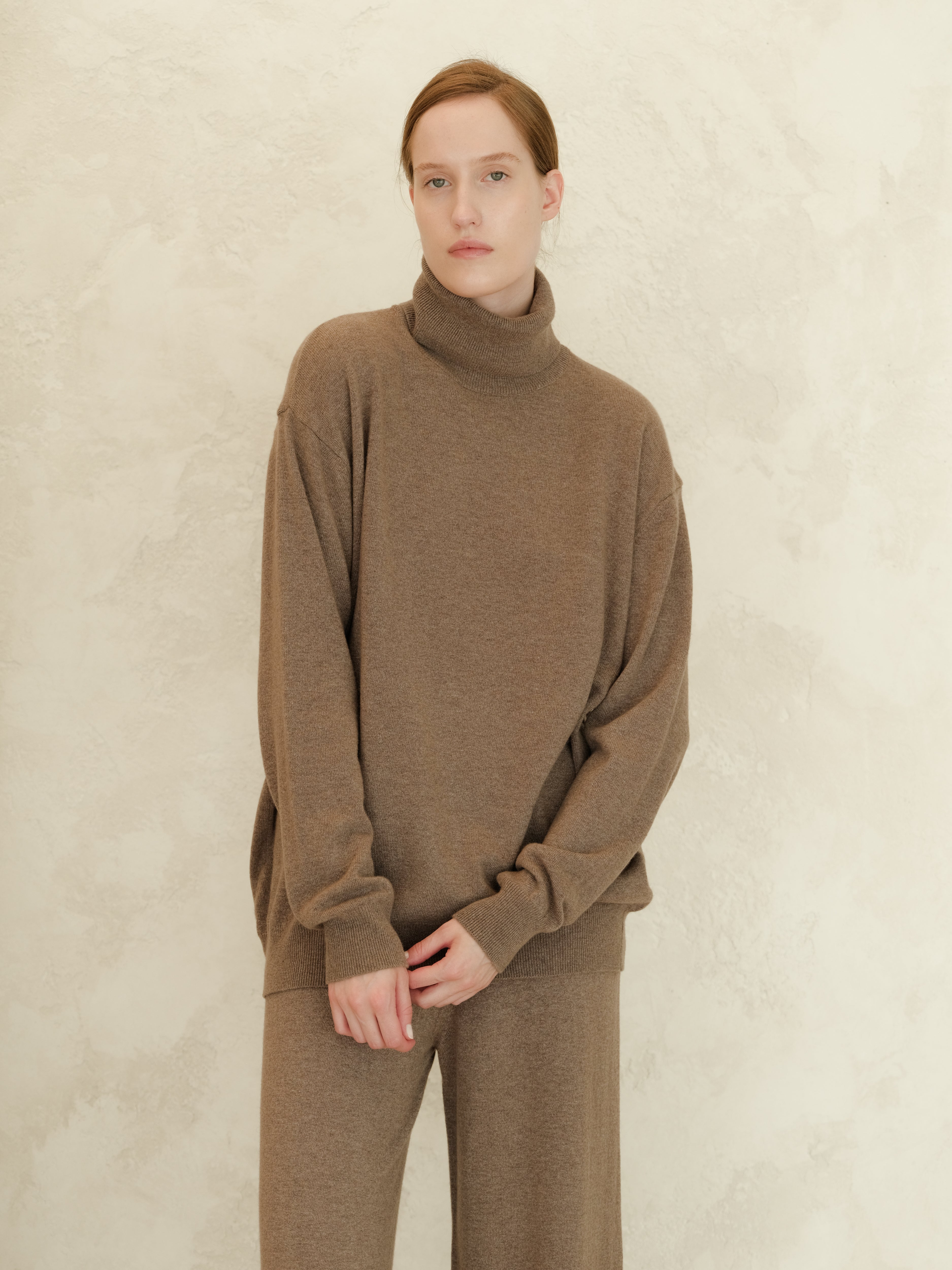 Cashmere Mix Turtleneck Sweater