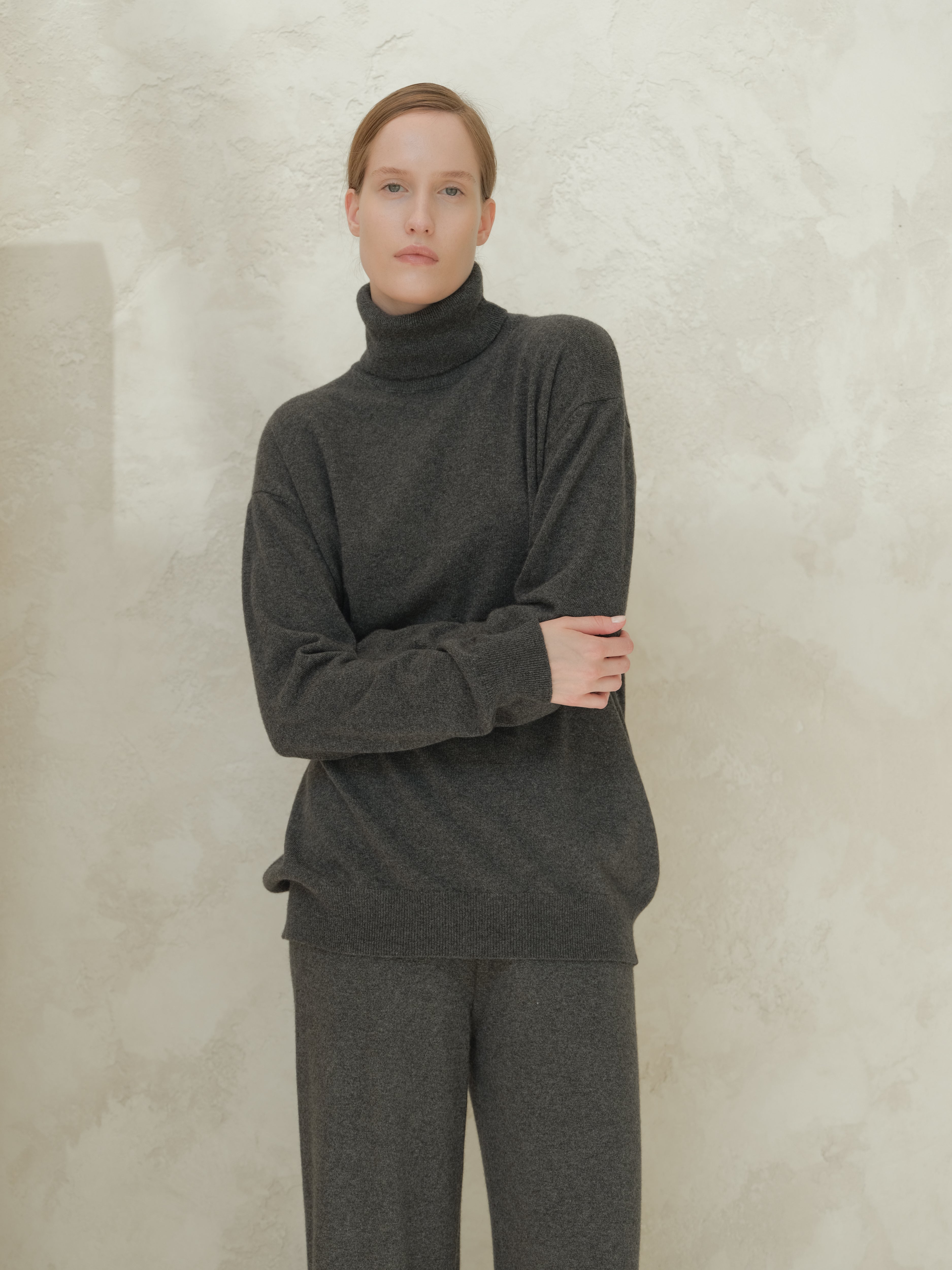 Cashmere Mix Turtleneck Sweater