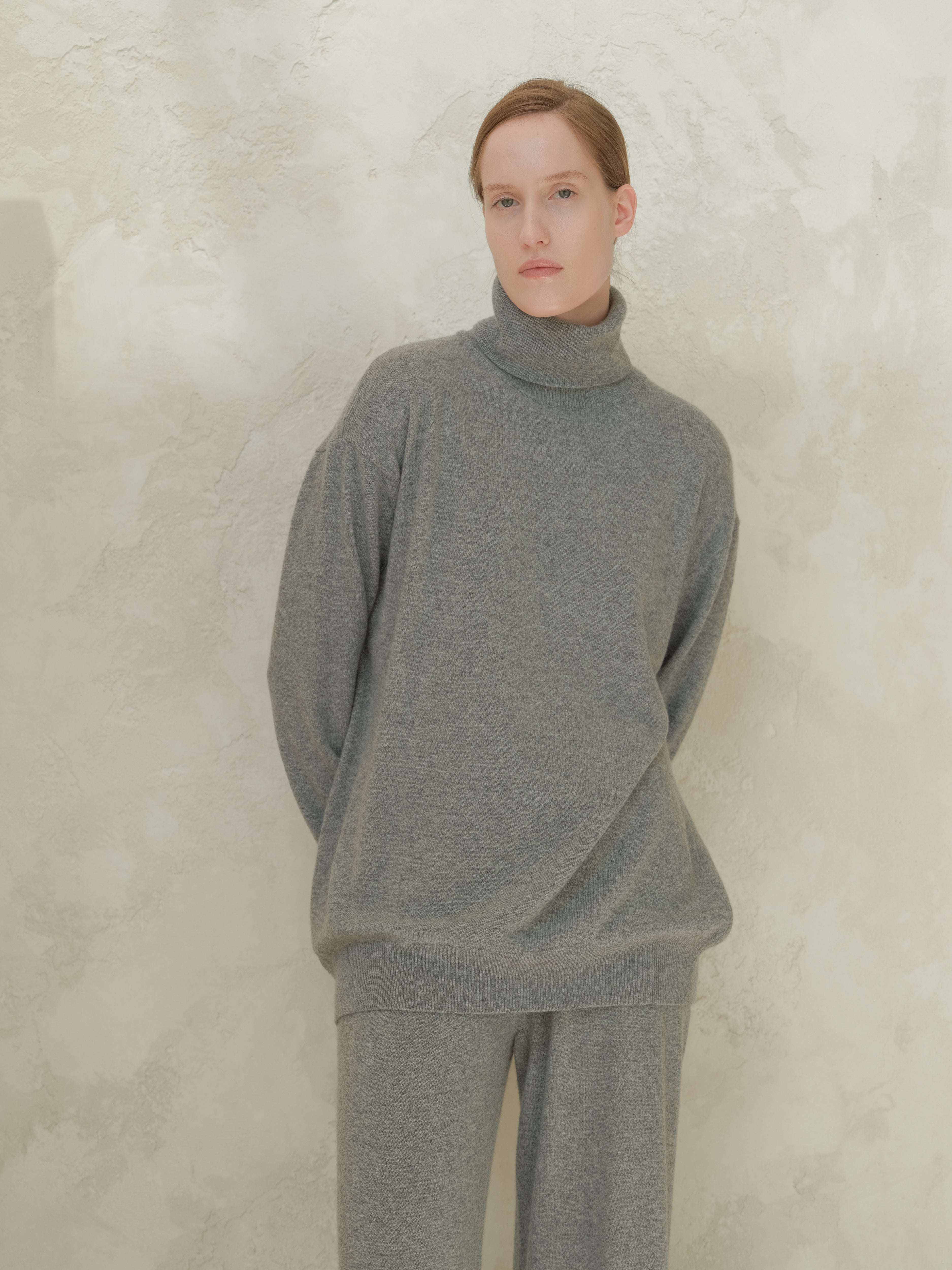 Cashmere Mix Turtleneck Sweater