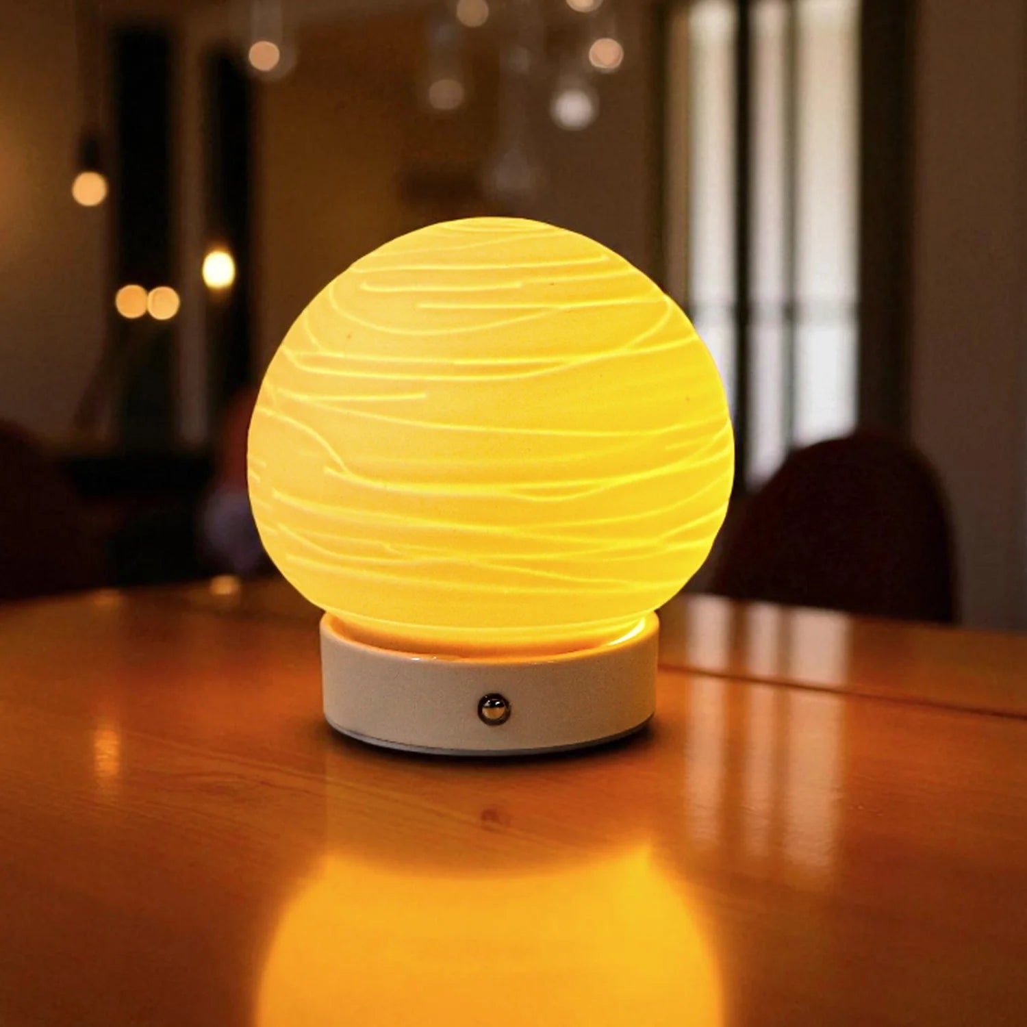 Ceramic Ball Rechargeable Lamp (Planet)