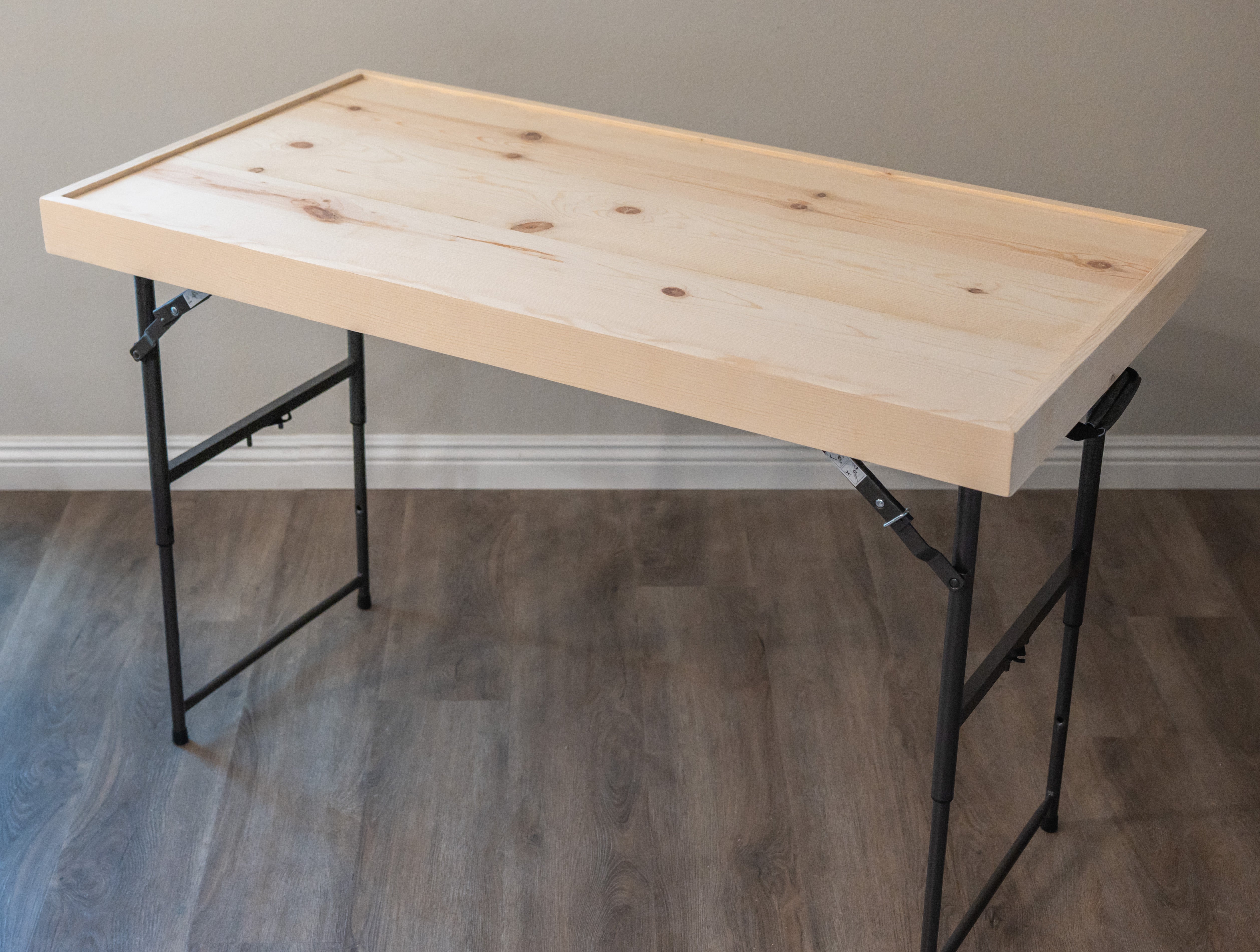 Charcuterie Board Table Topper for 4ft Folding Table, Wooden Grazing Display