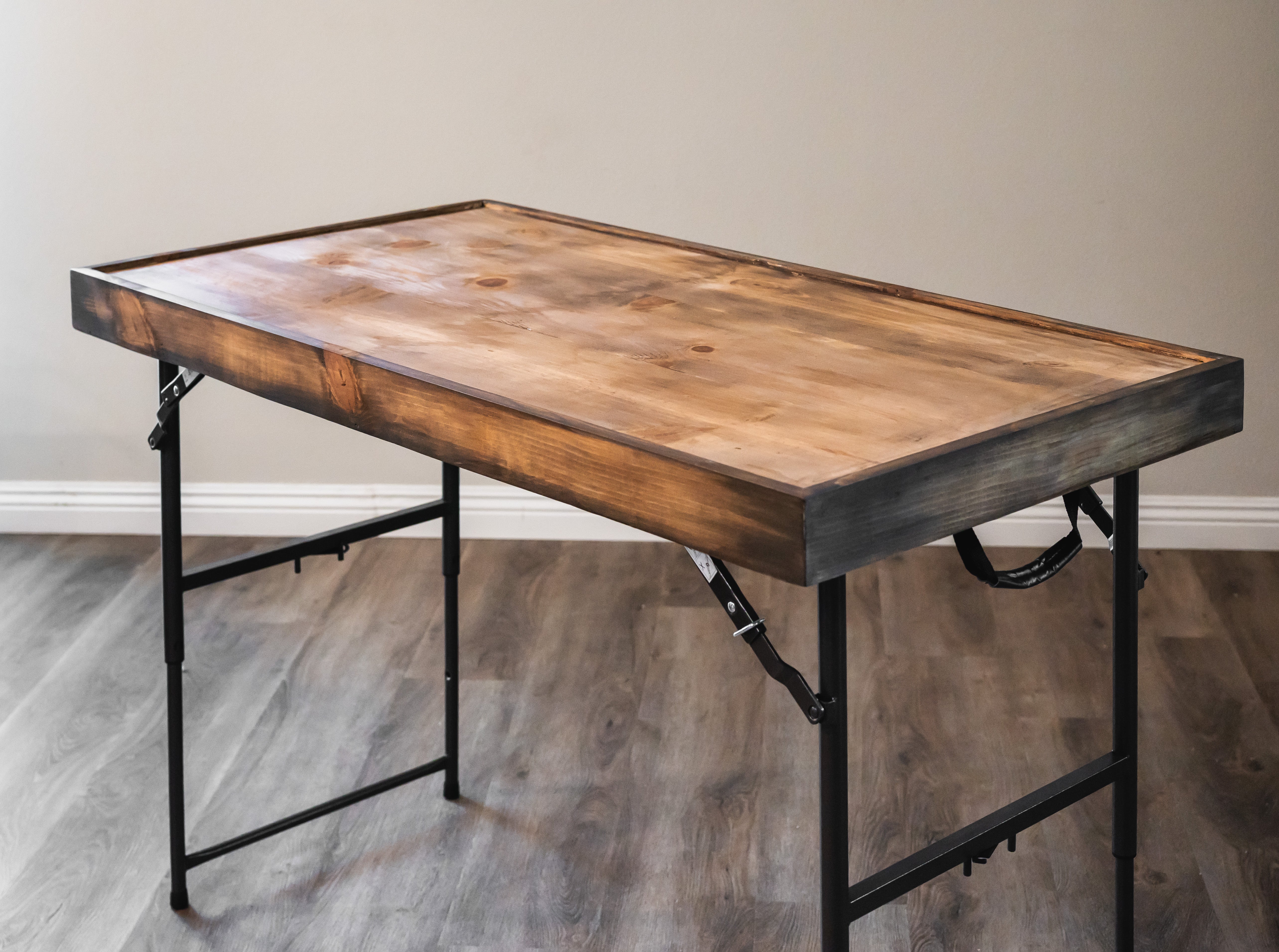 Charcuterie Board Table Topper for 4ft Folding Table, Wooden Grazing Display