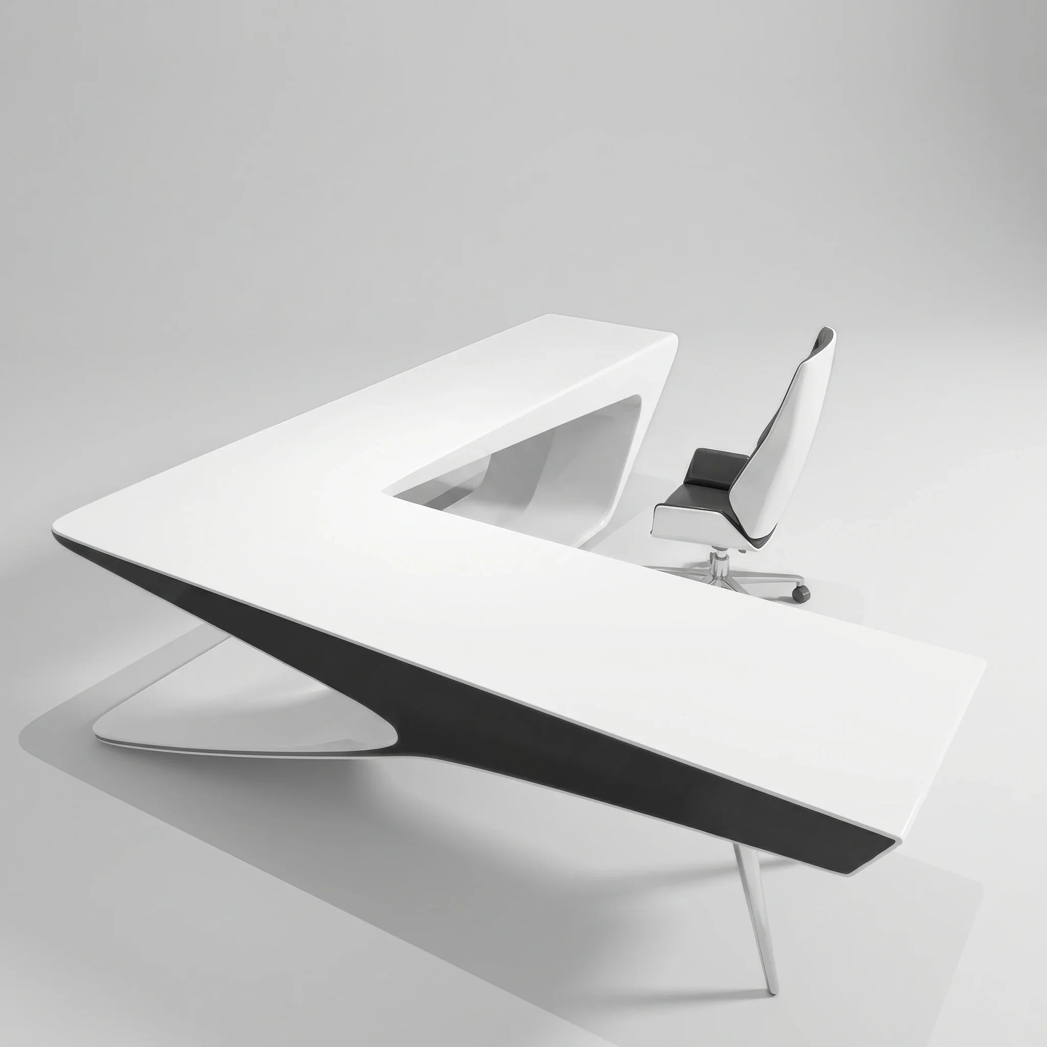 Chevron · L-Shaped Executive Desk