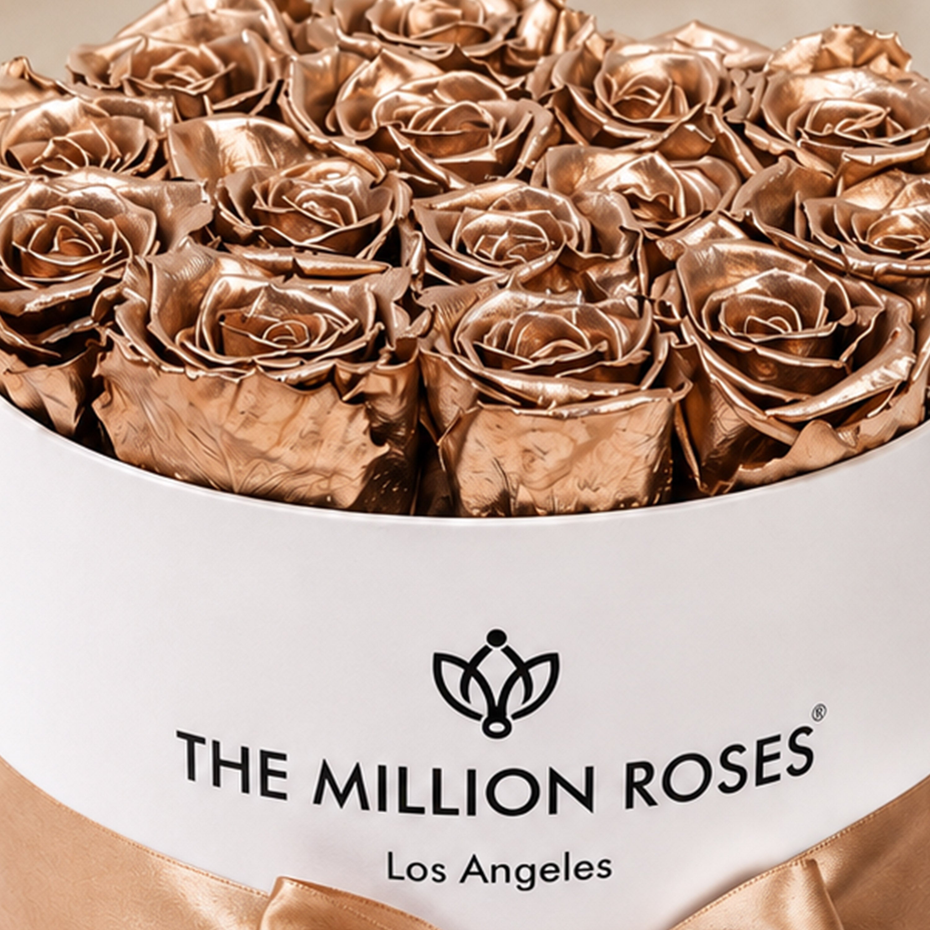Classic White Box | Gold Roses