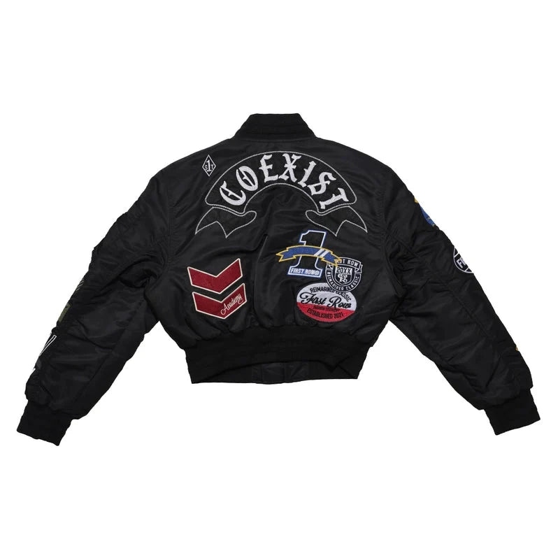 Coexist Multi Patches MA-1 Jacket - Black
