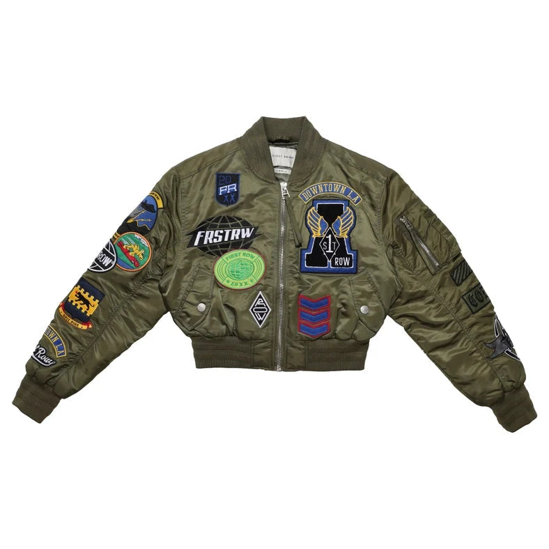 Coexist Multi Patches MA-1 Jacket - Olive