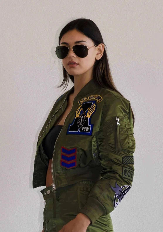 Coexist Multi Patches MA-1 Jacket - Olive