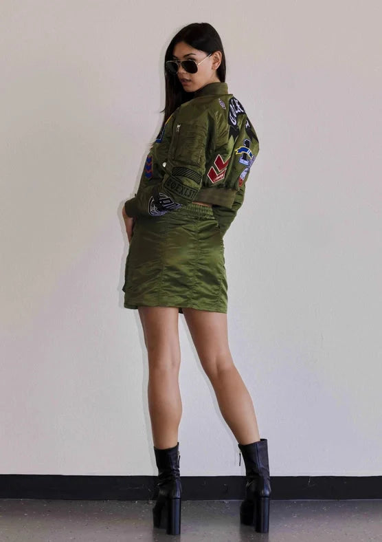 Coexist Multi Patches MA-1 Jacket - Olive