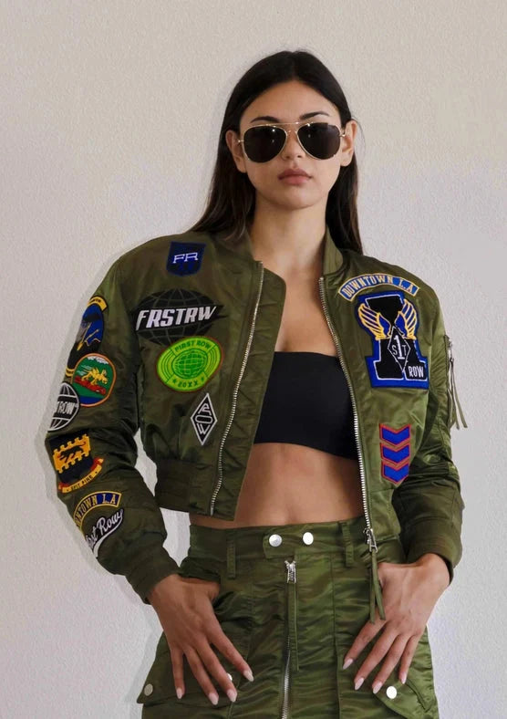 Coexist Multi Patches MA-1 Jacket - Olive
