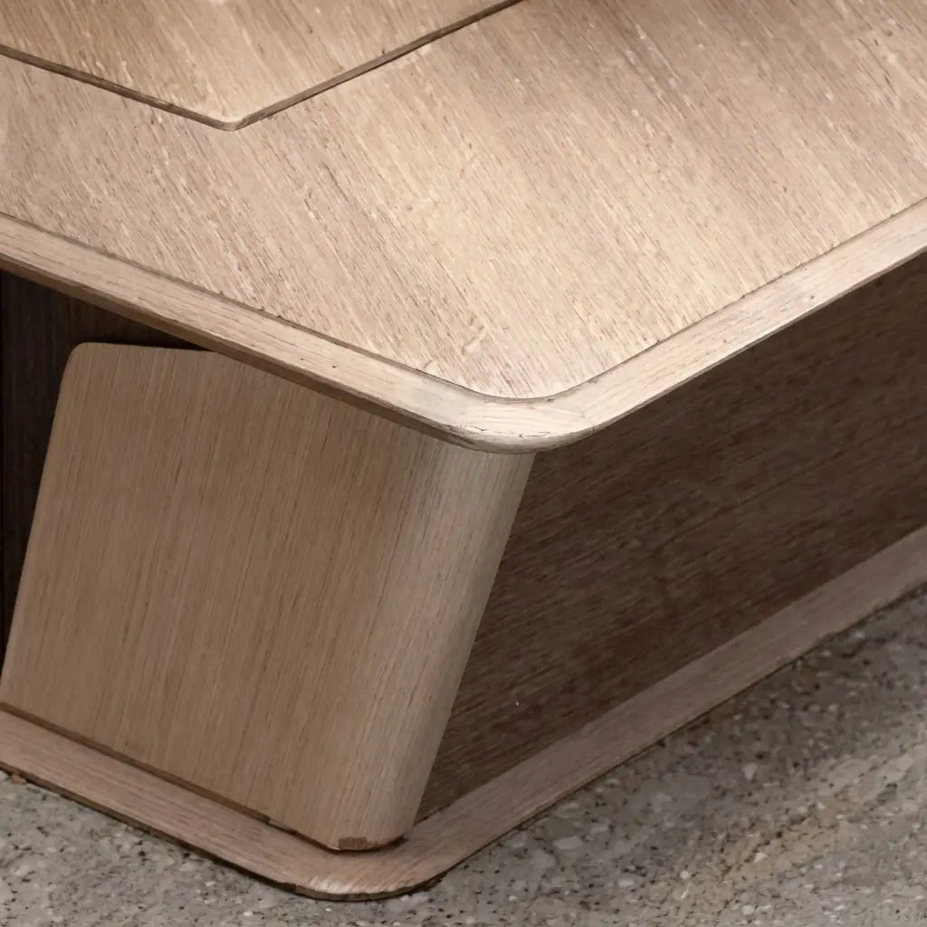 Cognac · Executive Desk w/ Mobile Storage