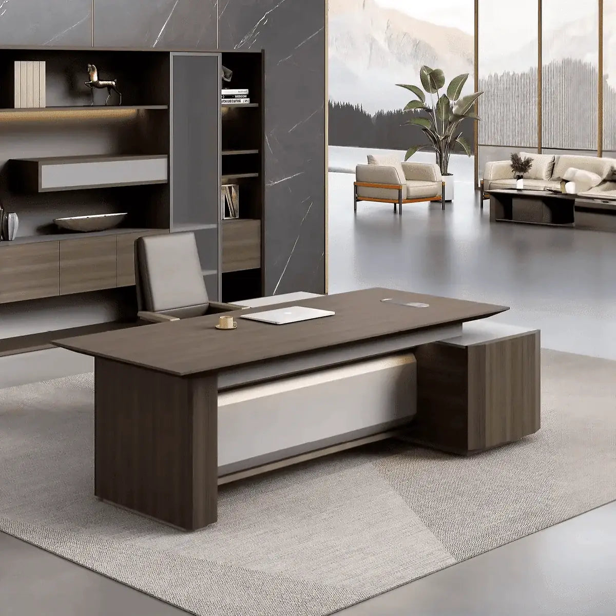 Cole · Modern L-Shaped Executive Desk