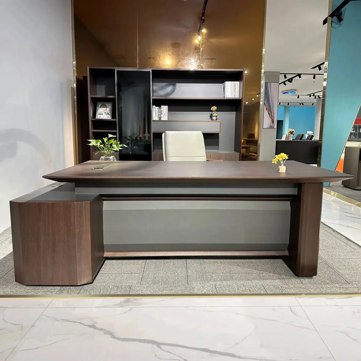 Cole · Modern L-Shaped Executive Desk