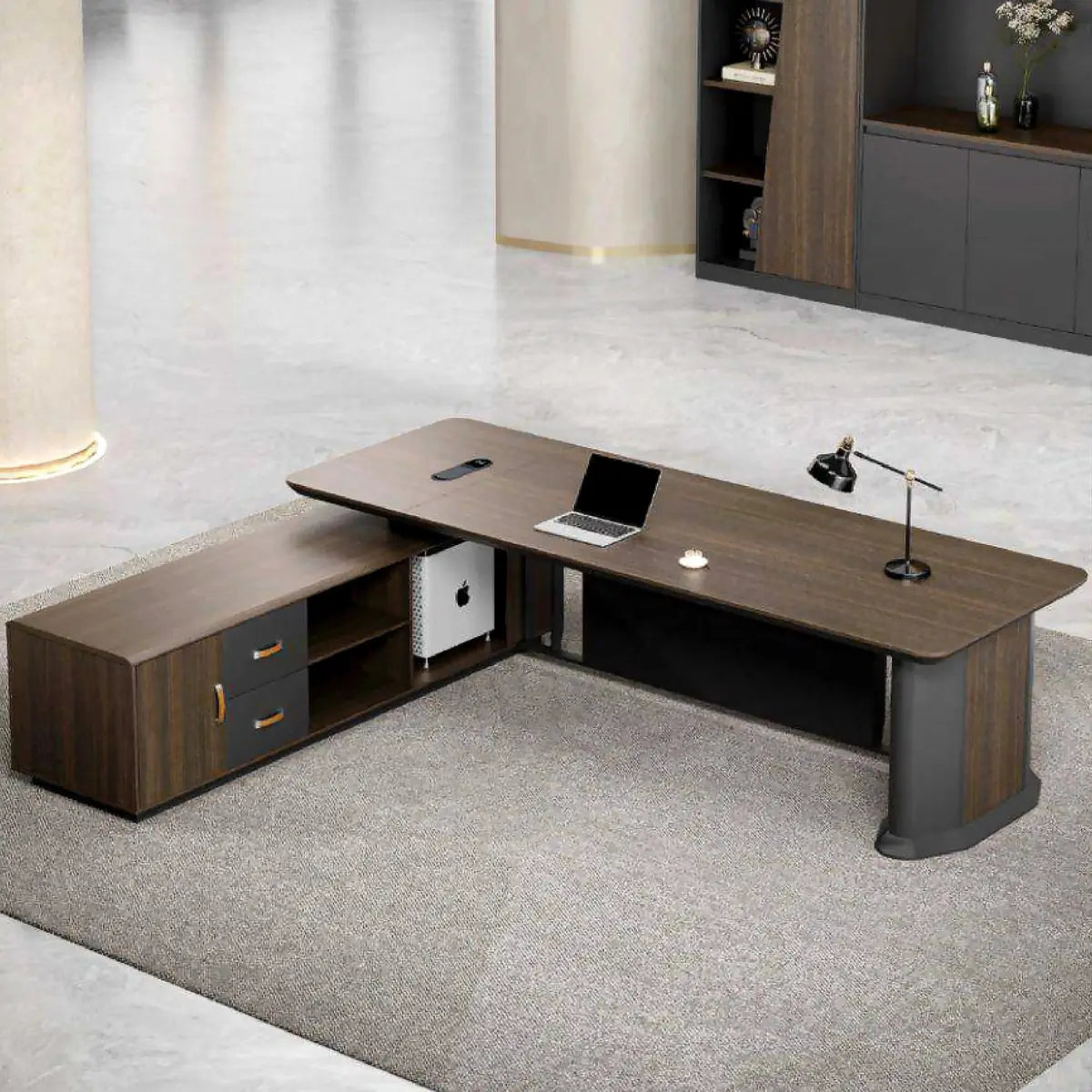 Colmar · Modern L-Shaped Executive Desk