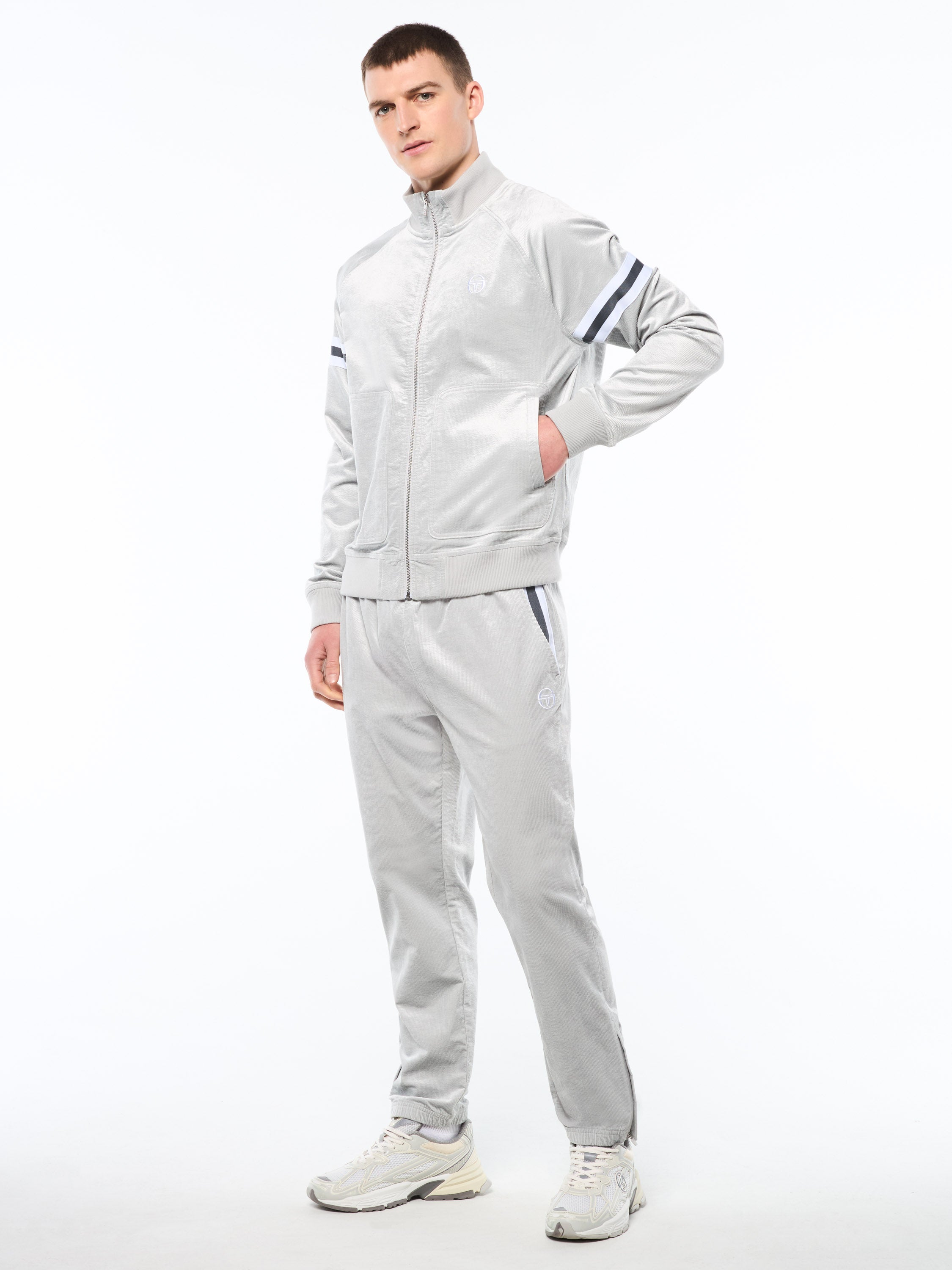 Cordurato Track Jacket- Quiet Grey