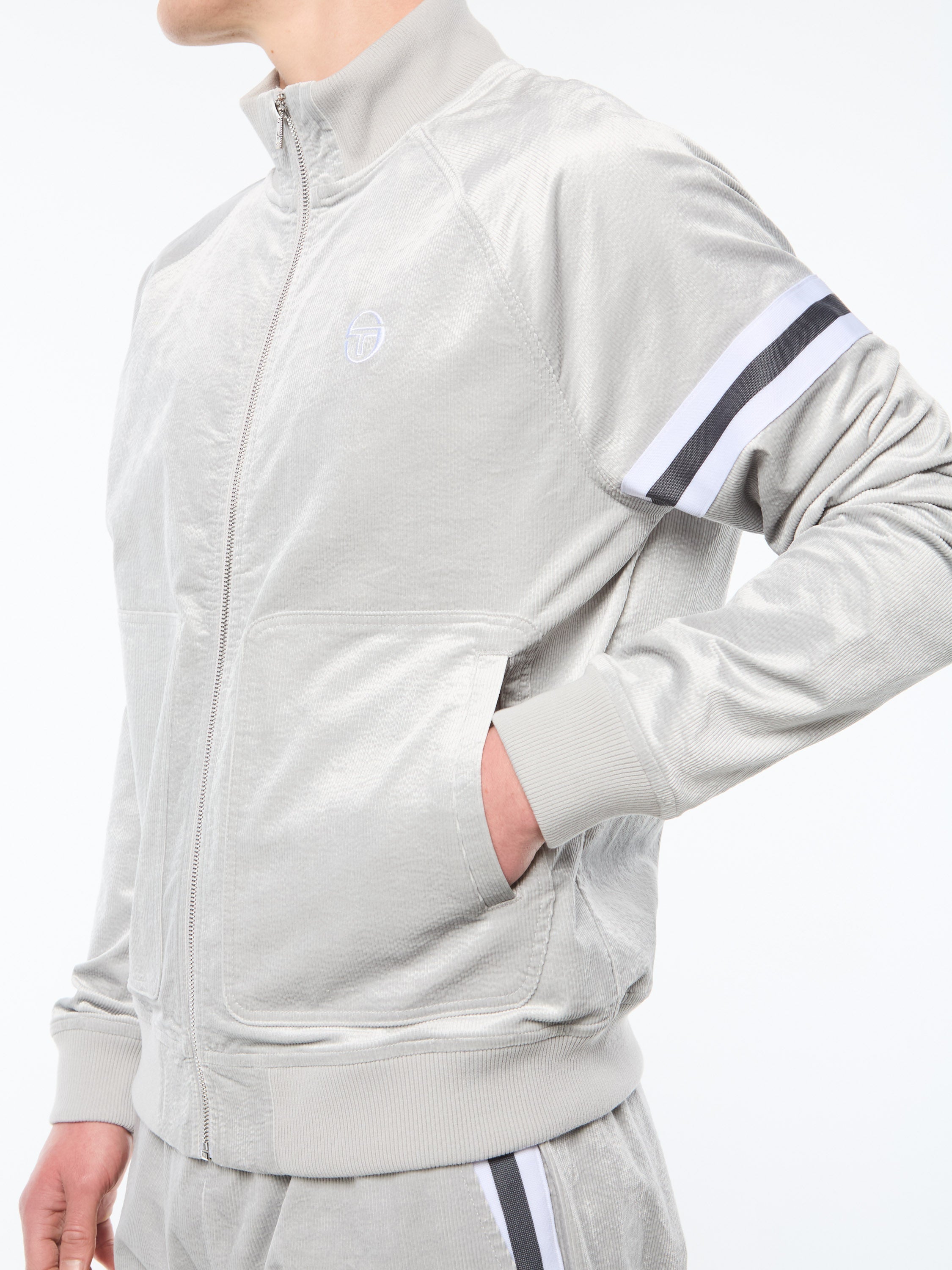 Cordurato Track Jacket- Quiet Grey
