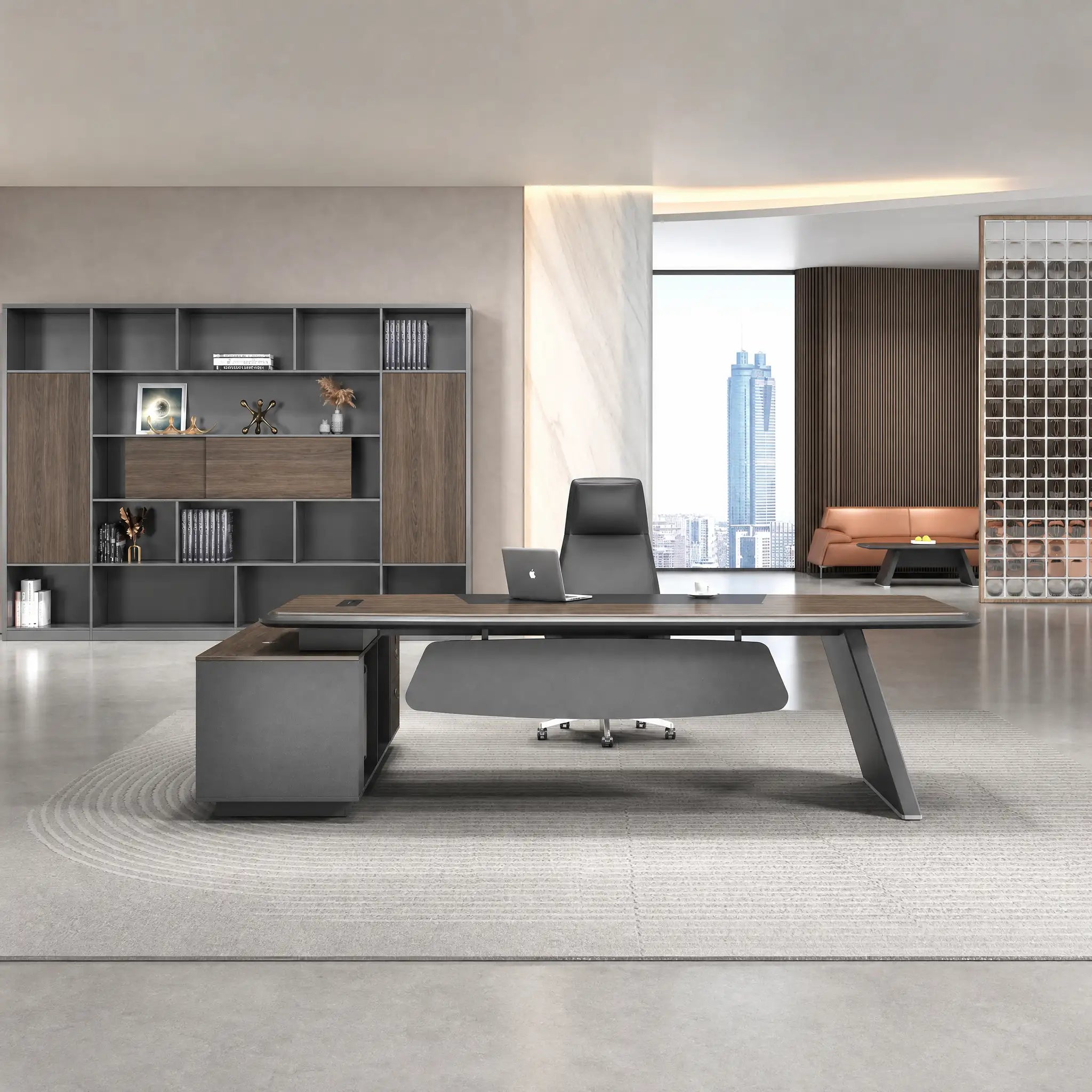 Corely · Modern L-Shaped Executive Desk