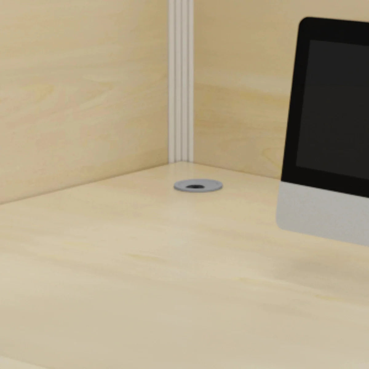 Corven · Straight Workstation Cubicle, White
