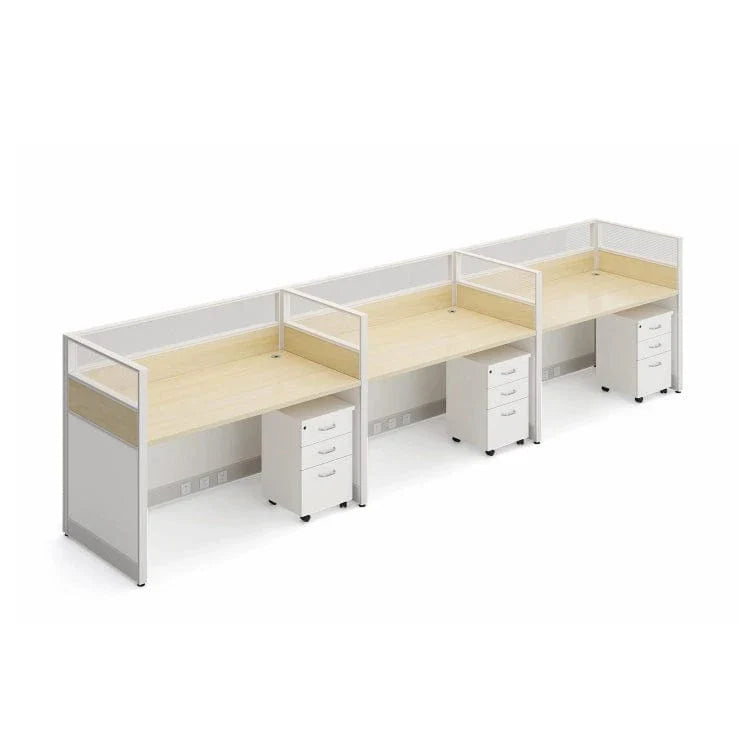 Corven · Straight Workstation Cubicle, White