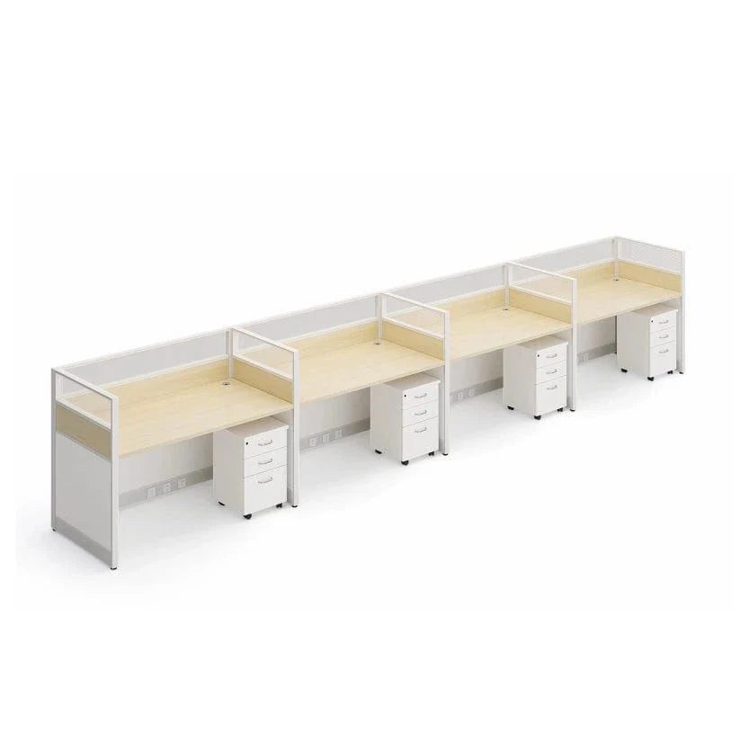 Corven · Straight Workstation Cubicle, White