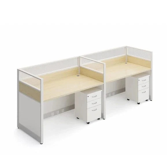 Corven · Straight Workstation Cubicle, White