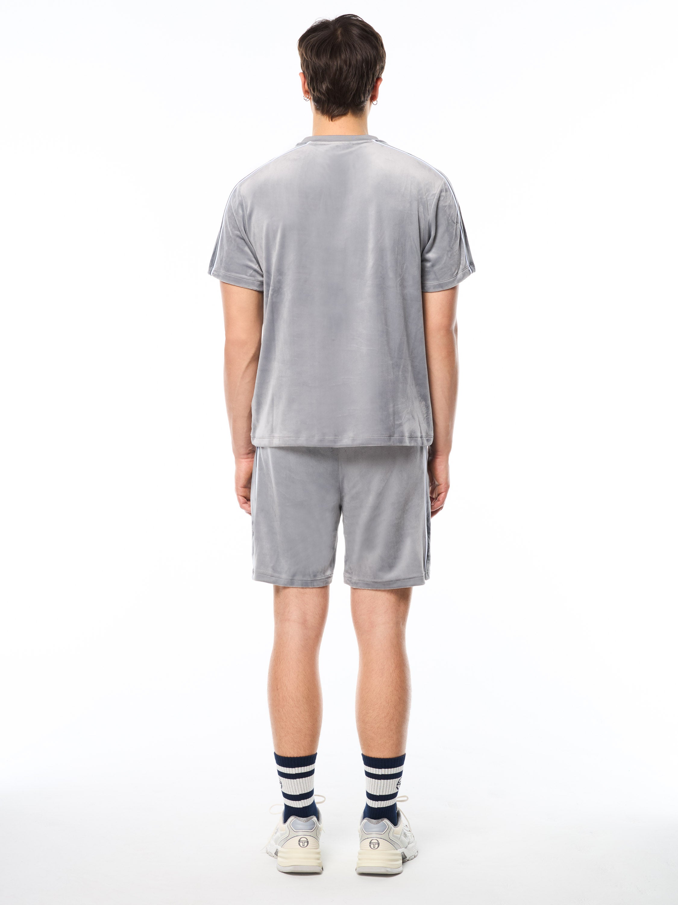 Cresta Velour Pocket T-Shirt-Sleet