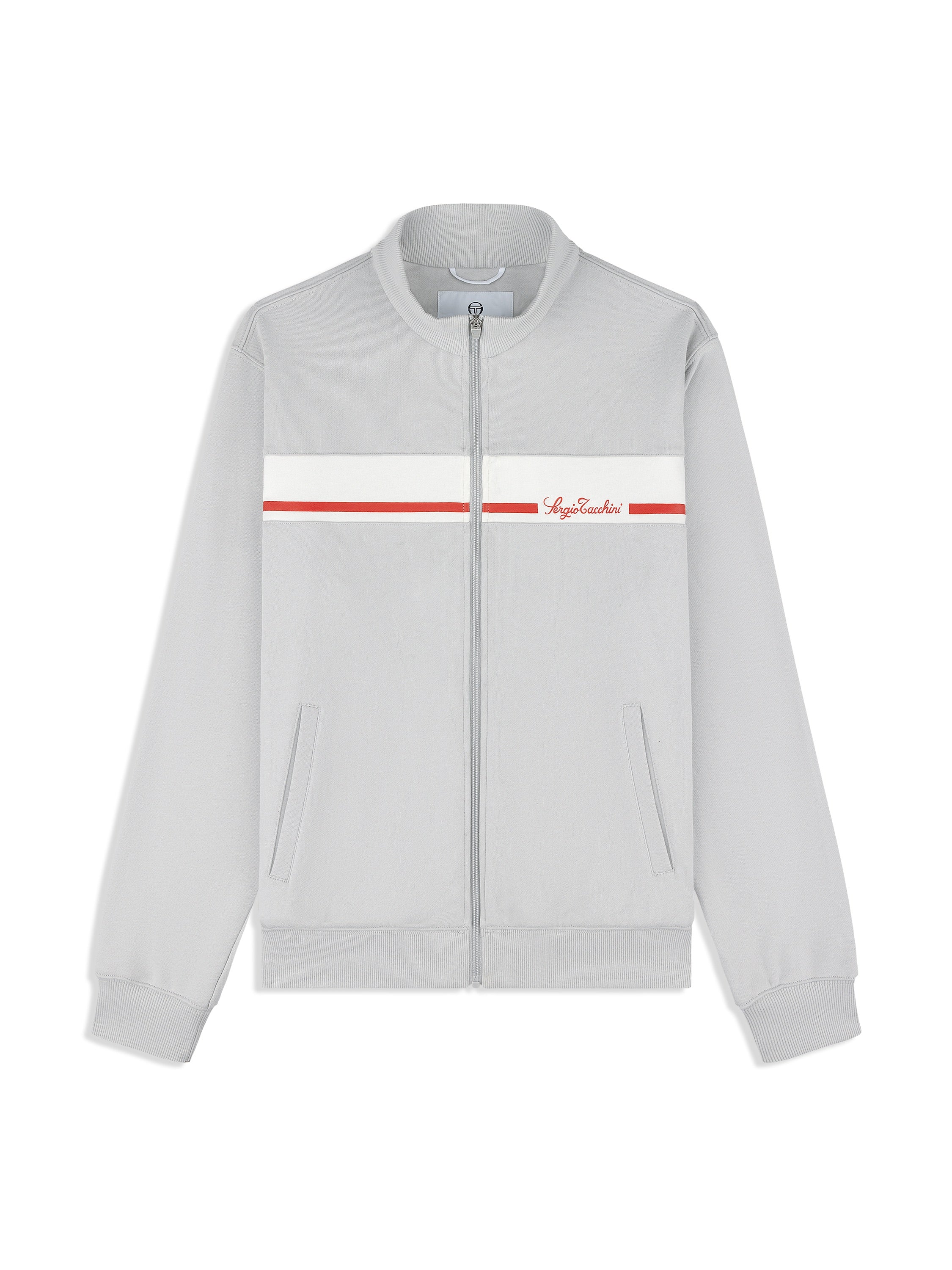 Cursivo Track Jacket- Quiet Grey
