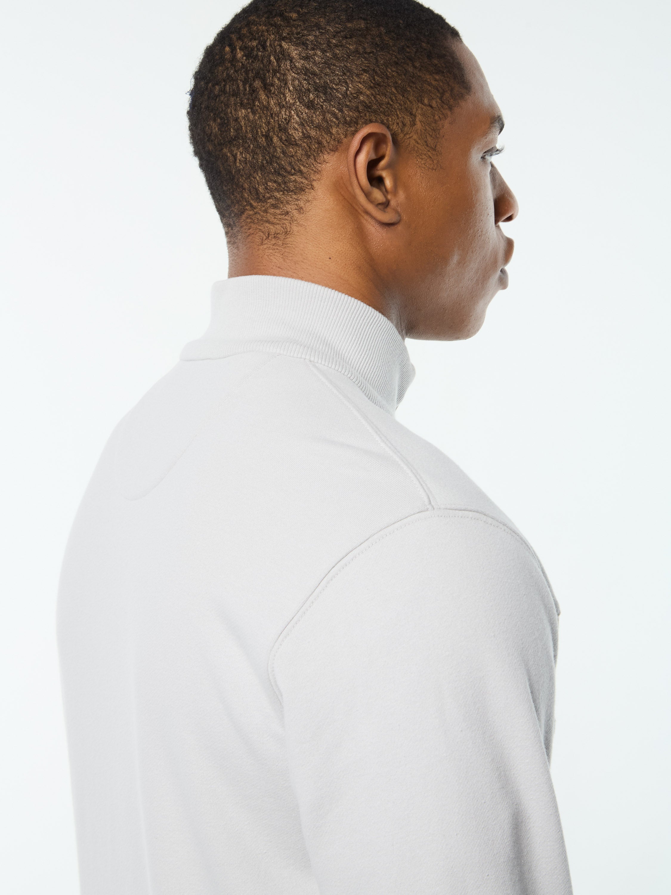 Cursivo Track Jacket- Quiet Grey