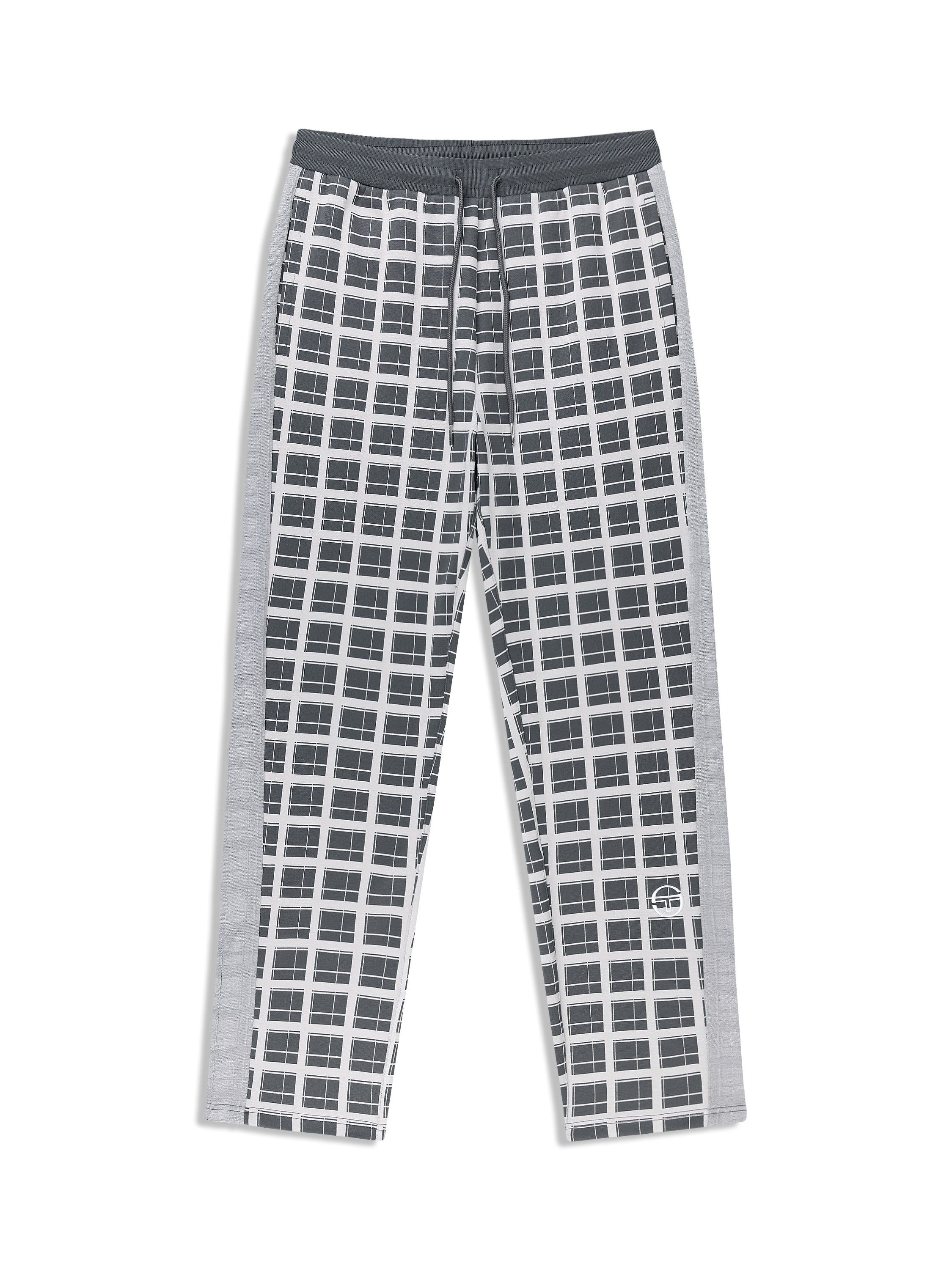 Damarindo Check Track Pant- Quiet Grey