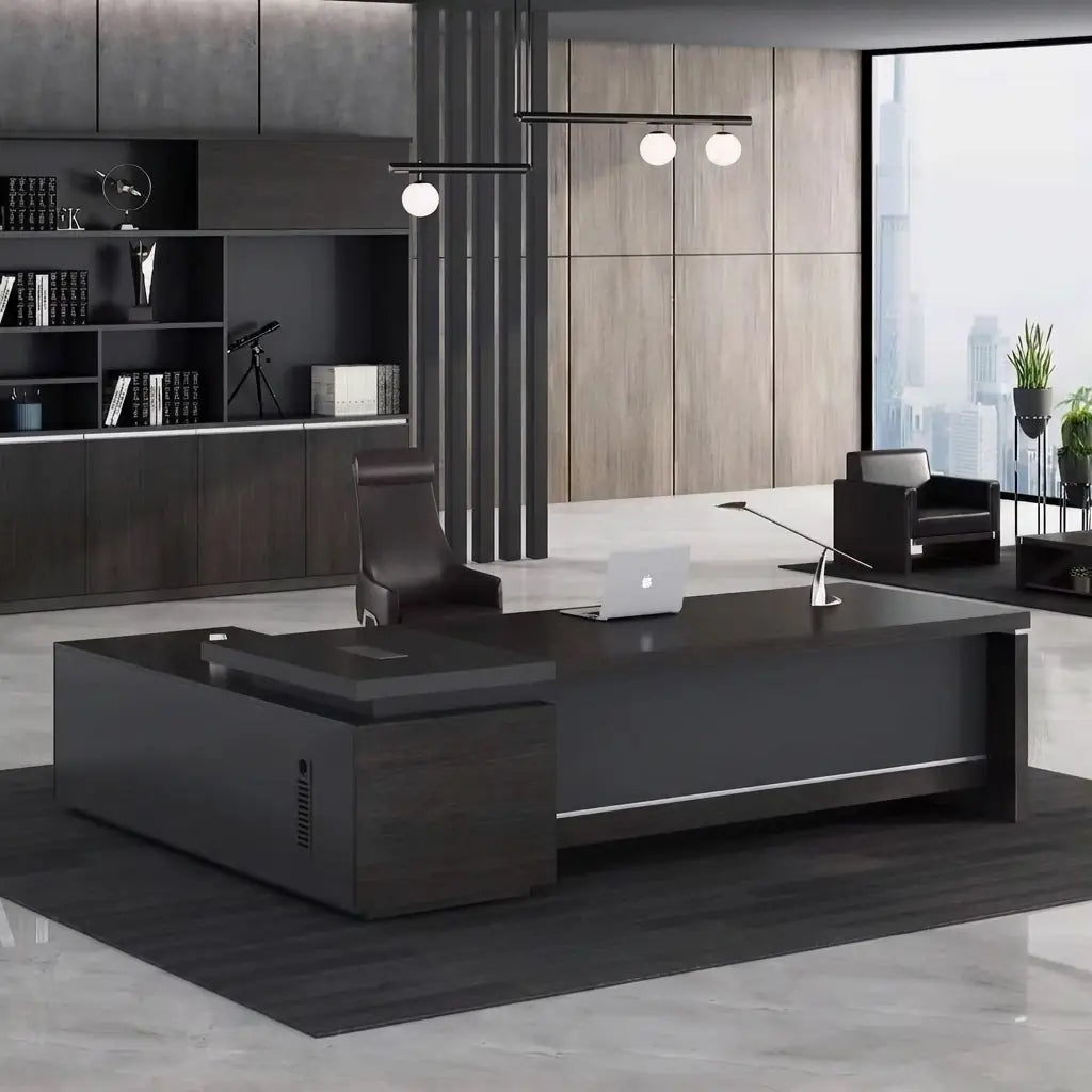 Danton · Modern L-Shaped Executive Desk