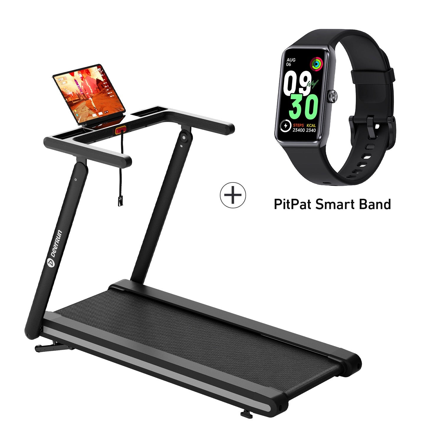 Deerrun X20 Treadmill With 15% Auto Incline Full Running Deck Treadmill | 400 Lbs, 11.3 Mph