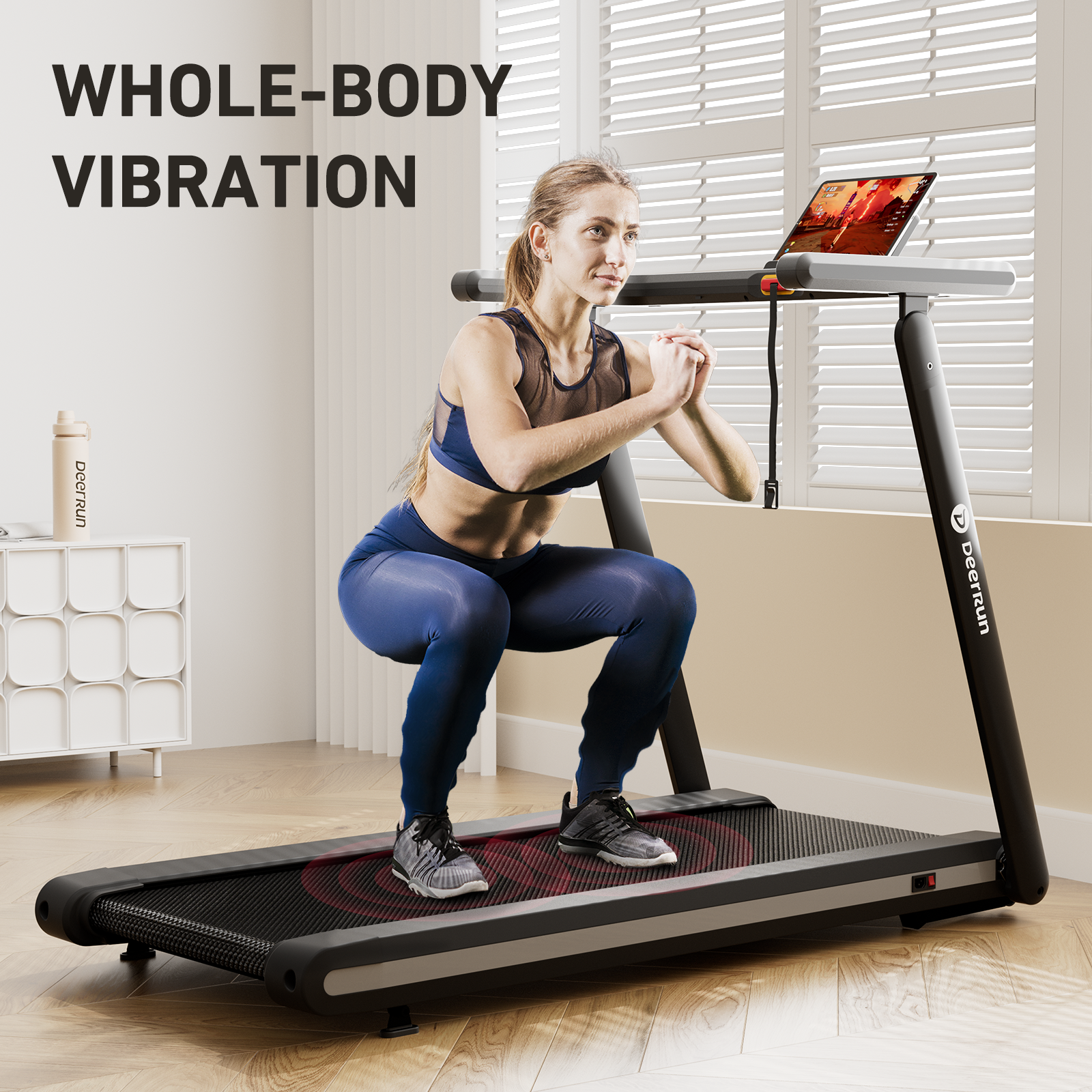 Deerrun X20 Treadmill With 15% Auto Incline Full Running Deck Treadmill | 400 Lbs, 11.3 Mph