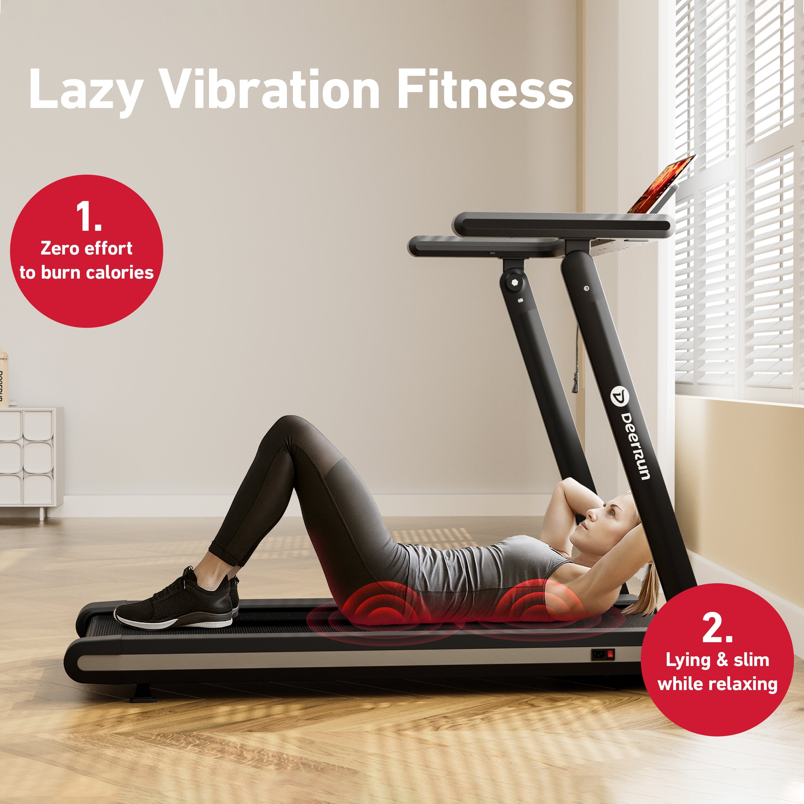 Deerrun X20 Treadmill With 15% Auto Incline Full Running Deck Treadmill | 400 Lbs, 11.3 Mph