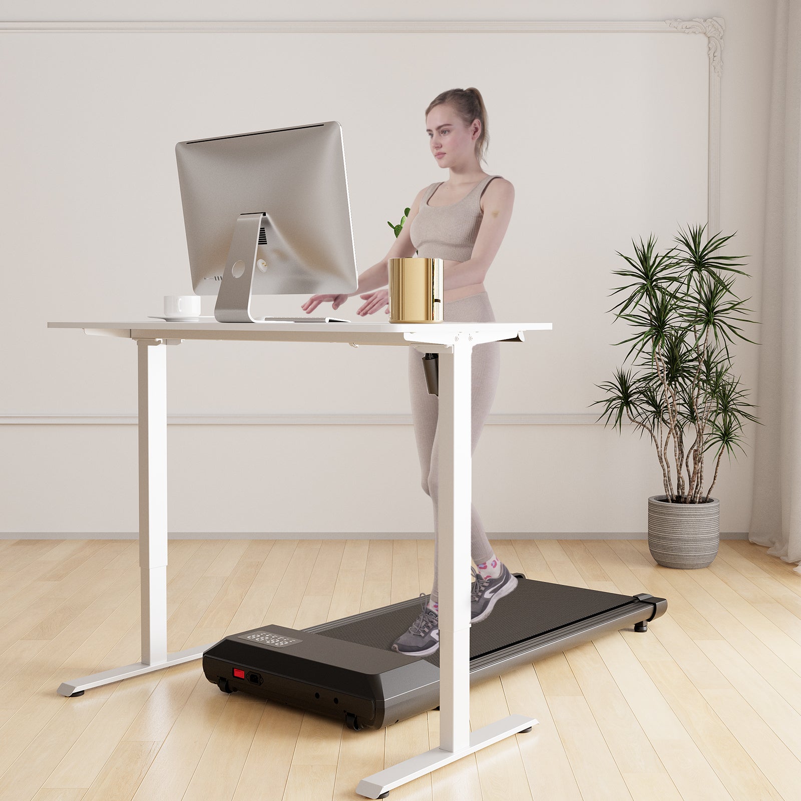 Deerrun®Electric Standing Desk, 39 X 23 Inches Height Adjustable