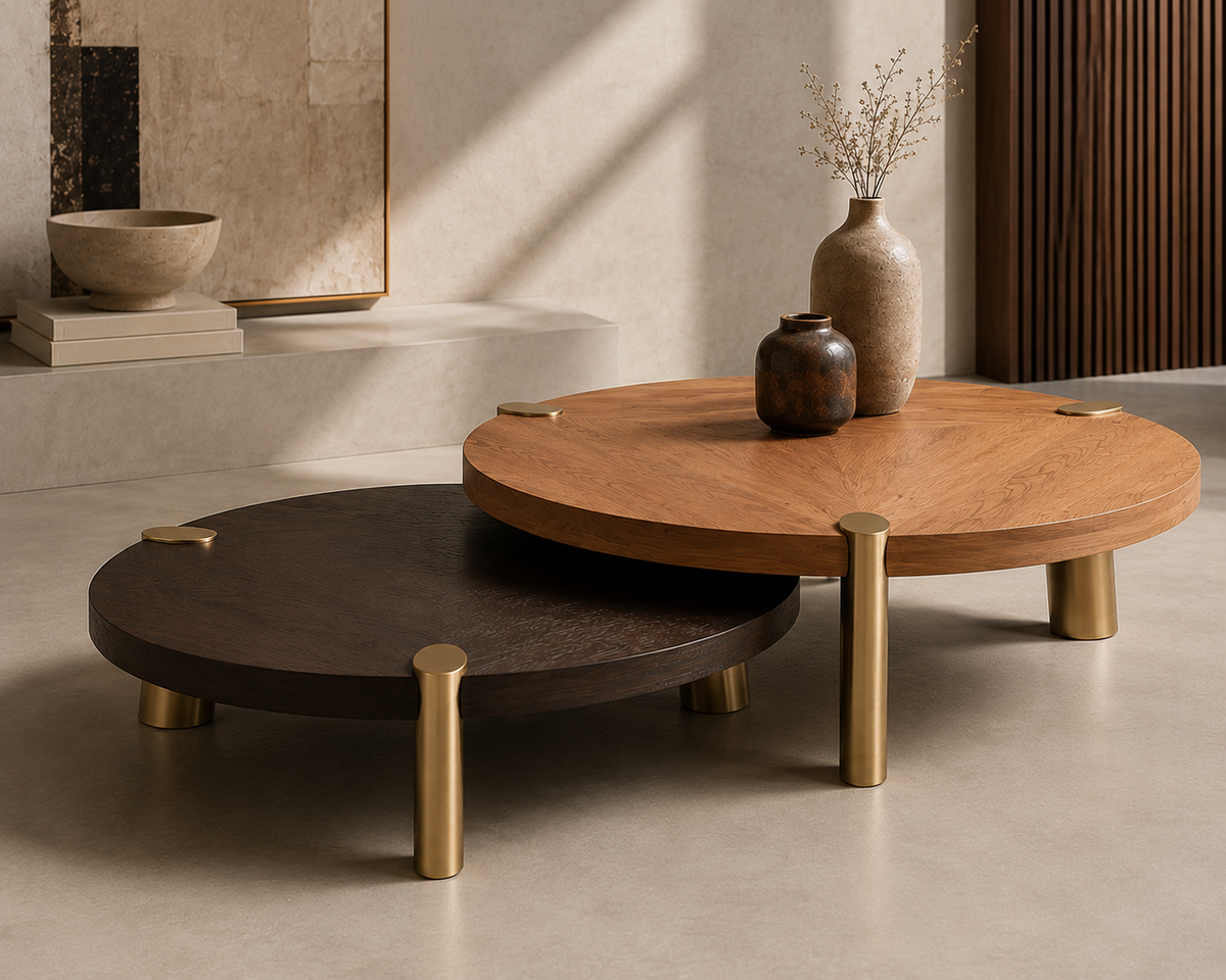 Dual Wood Nesting Coffee Table