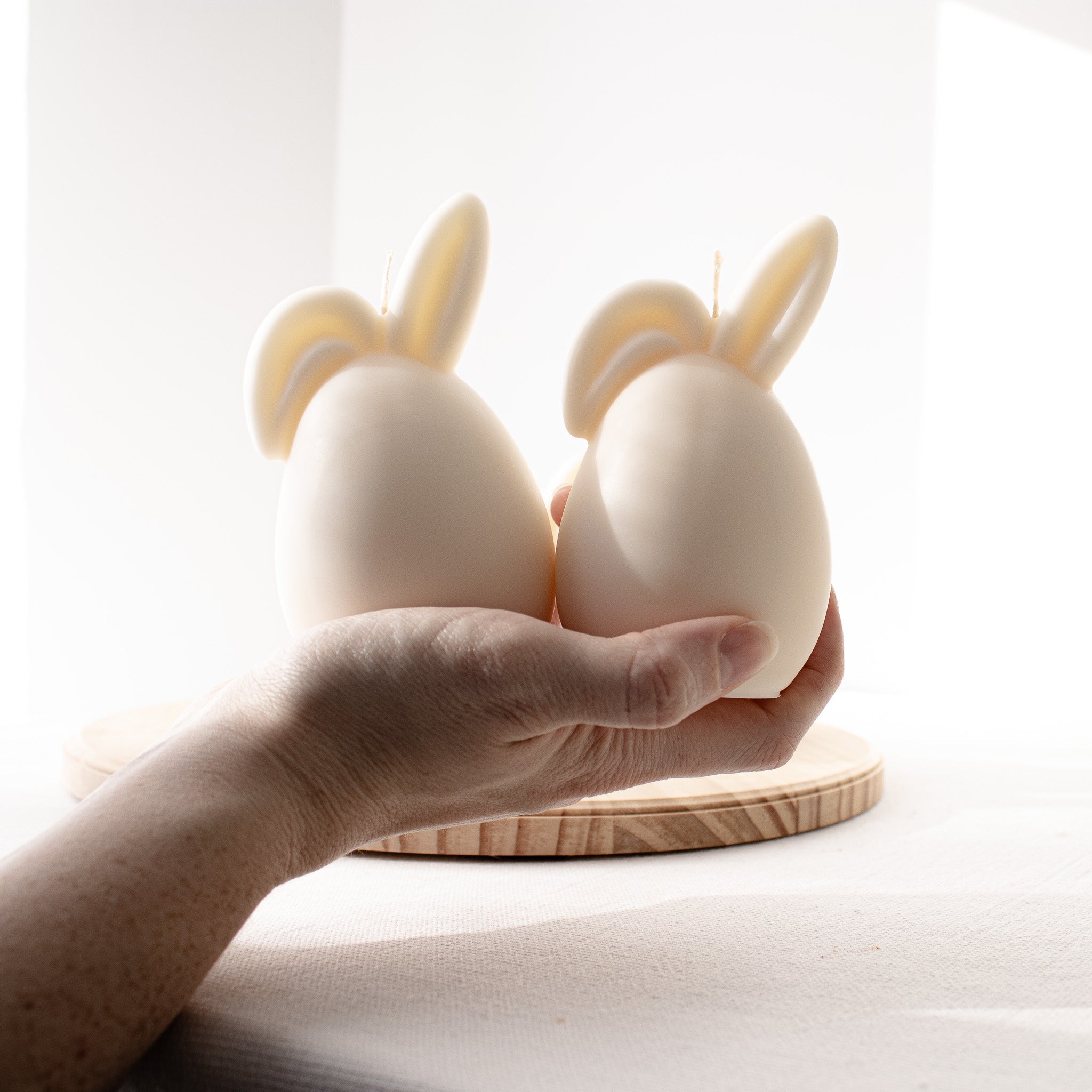 Easter Egg with Bunny Ears Candle