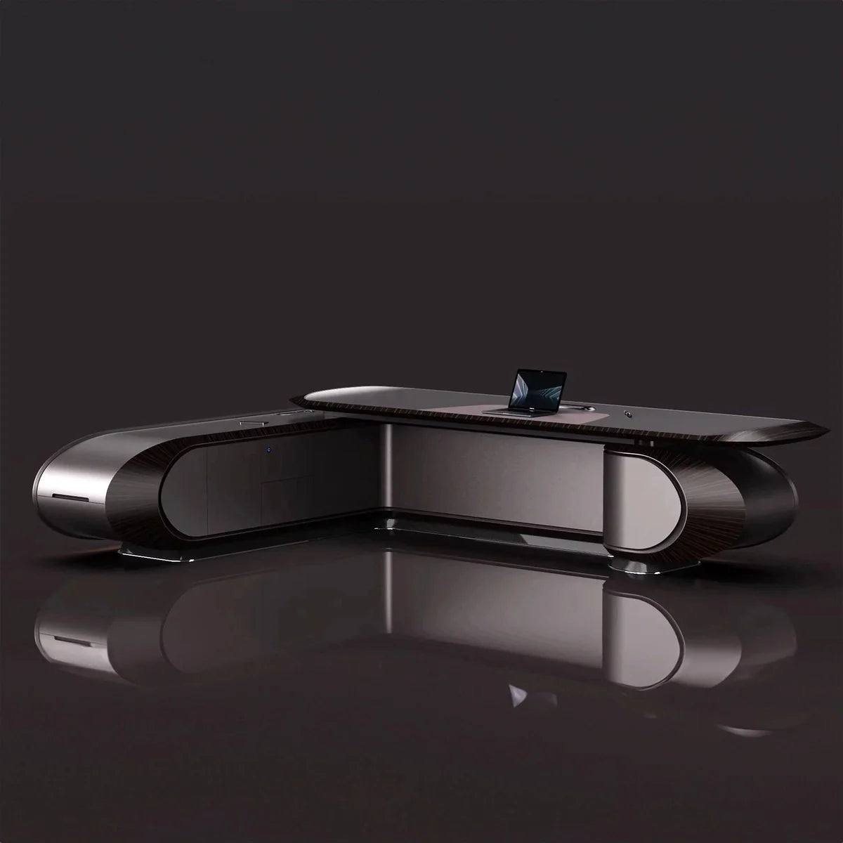 Echelon · Luxury L-Shaped Executive Desk