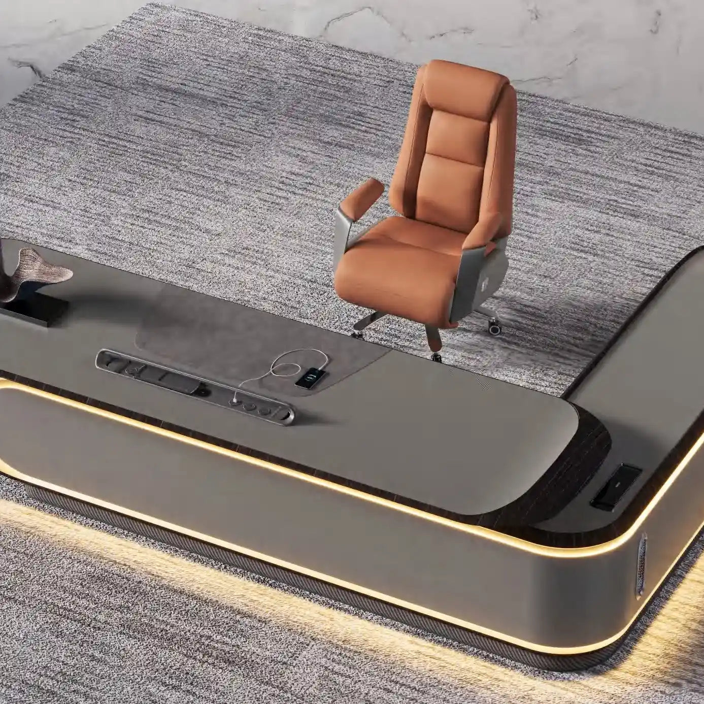 Echelon · Luxury L-Shaped Executive Desk