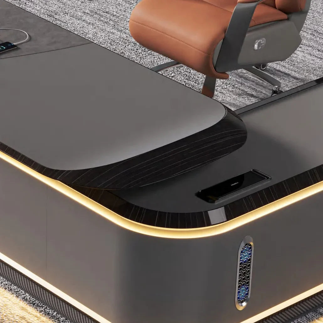 Echelon · Luxury L-Shaped Executive Desk