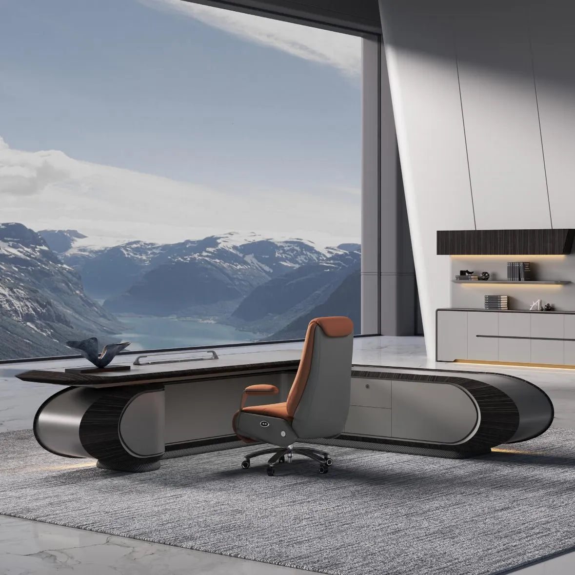Echelon · Luxury L-Shaped Executive Desk
