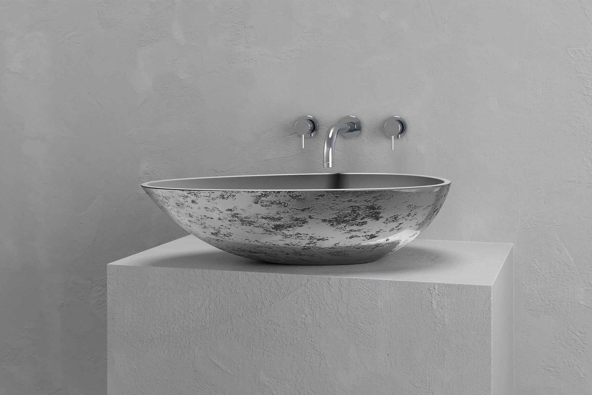 Egg shape vessel sink