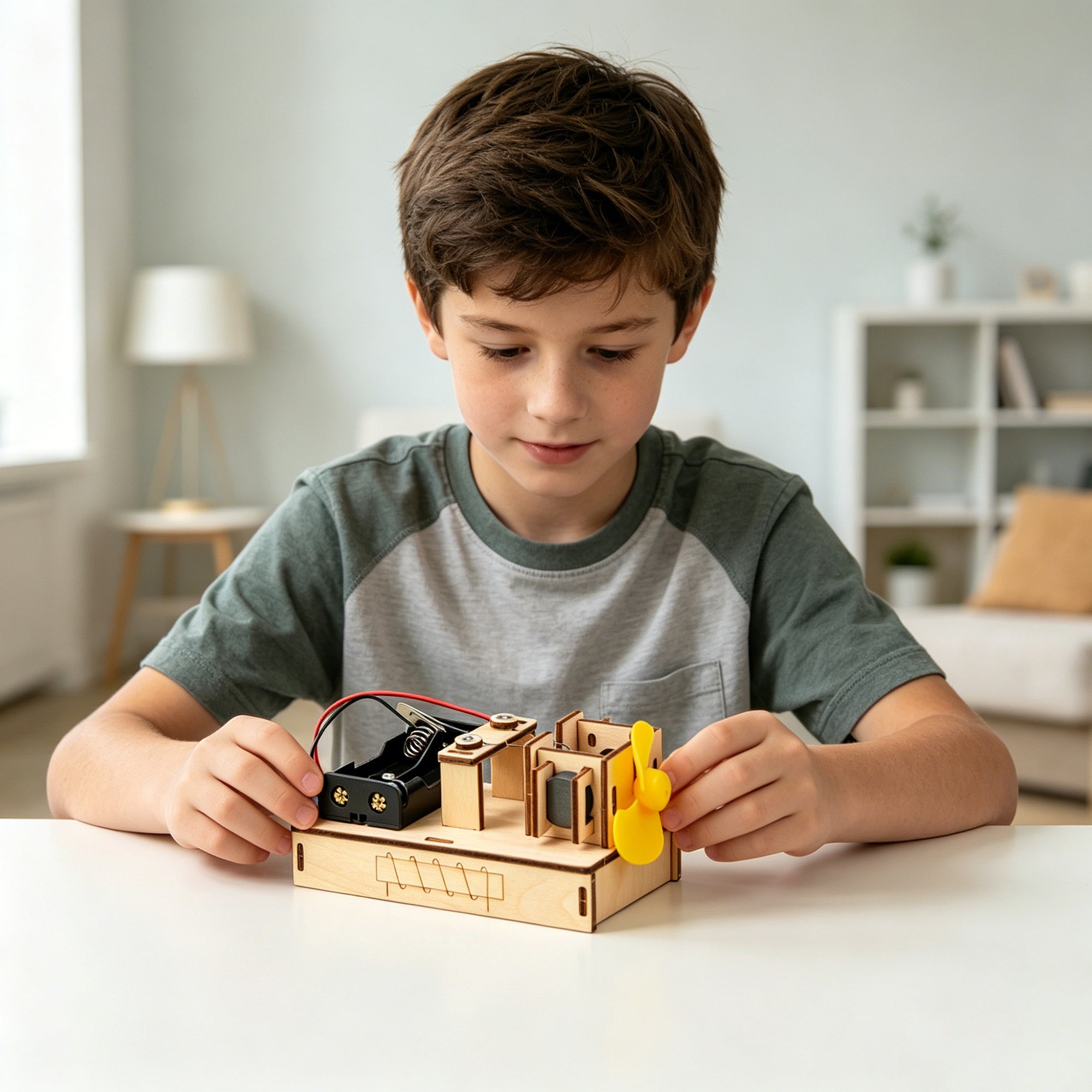 Electric Motor DIY Kit, Educational STEM Toy