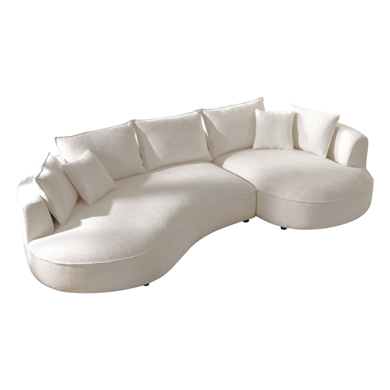 Elegant Cloud Curve Designer Sofa – Beige