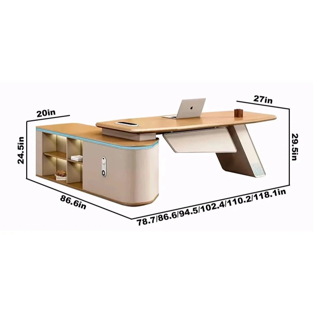 Ellis · Modern Executive L-Shaped Desk