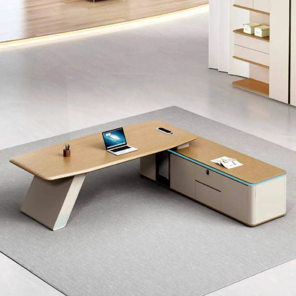 Ellis · Modern Executive L-Shaped Desk