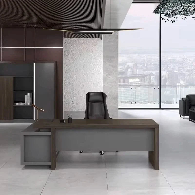 Elmore · Modern L-Shaped Executive Desk