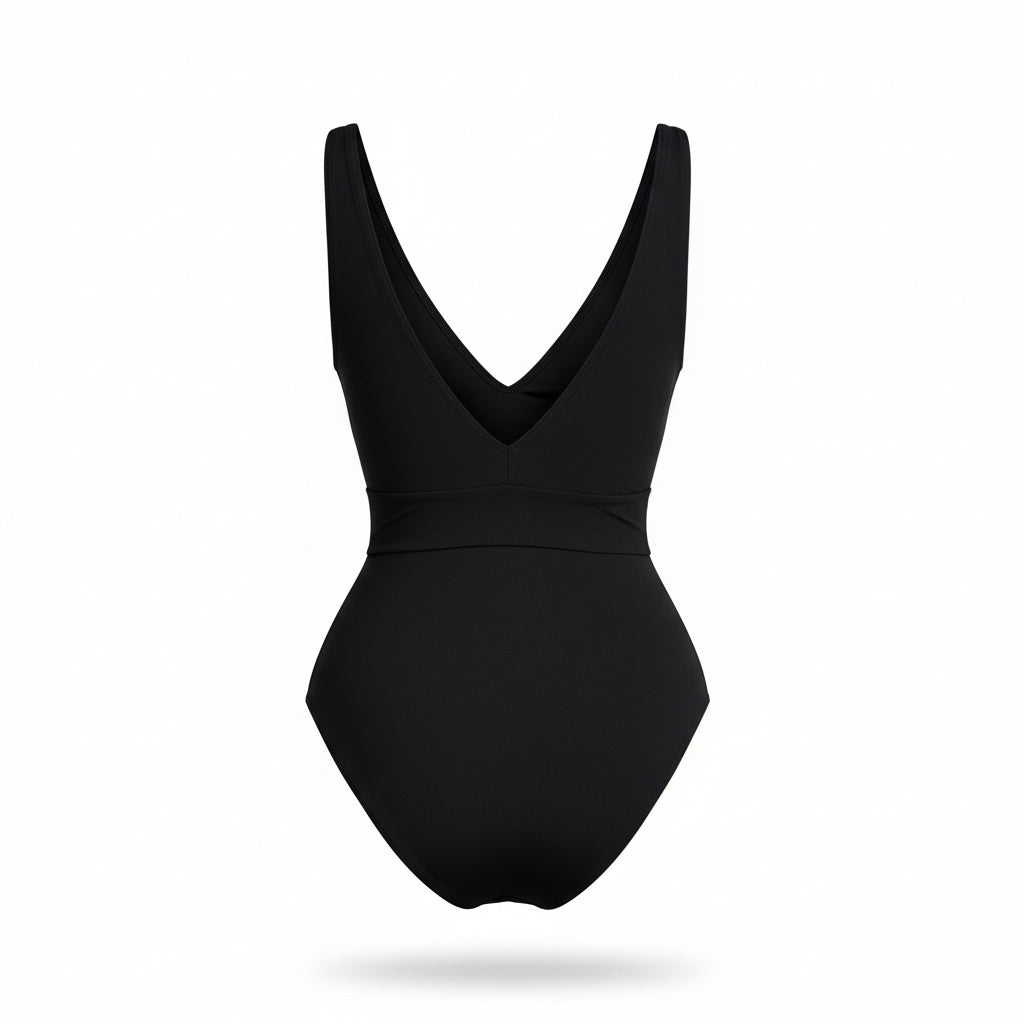 Elsa Beaded Tie Front Black BMS110-618