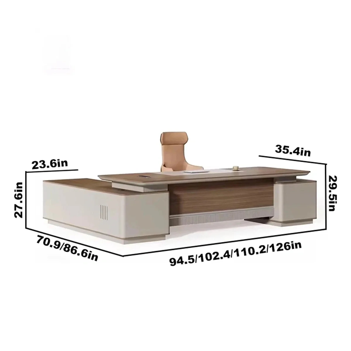 Elston · Modern L-Shaped Executive Desk