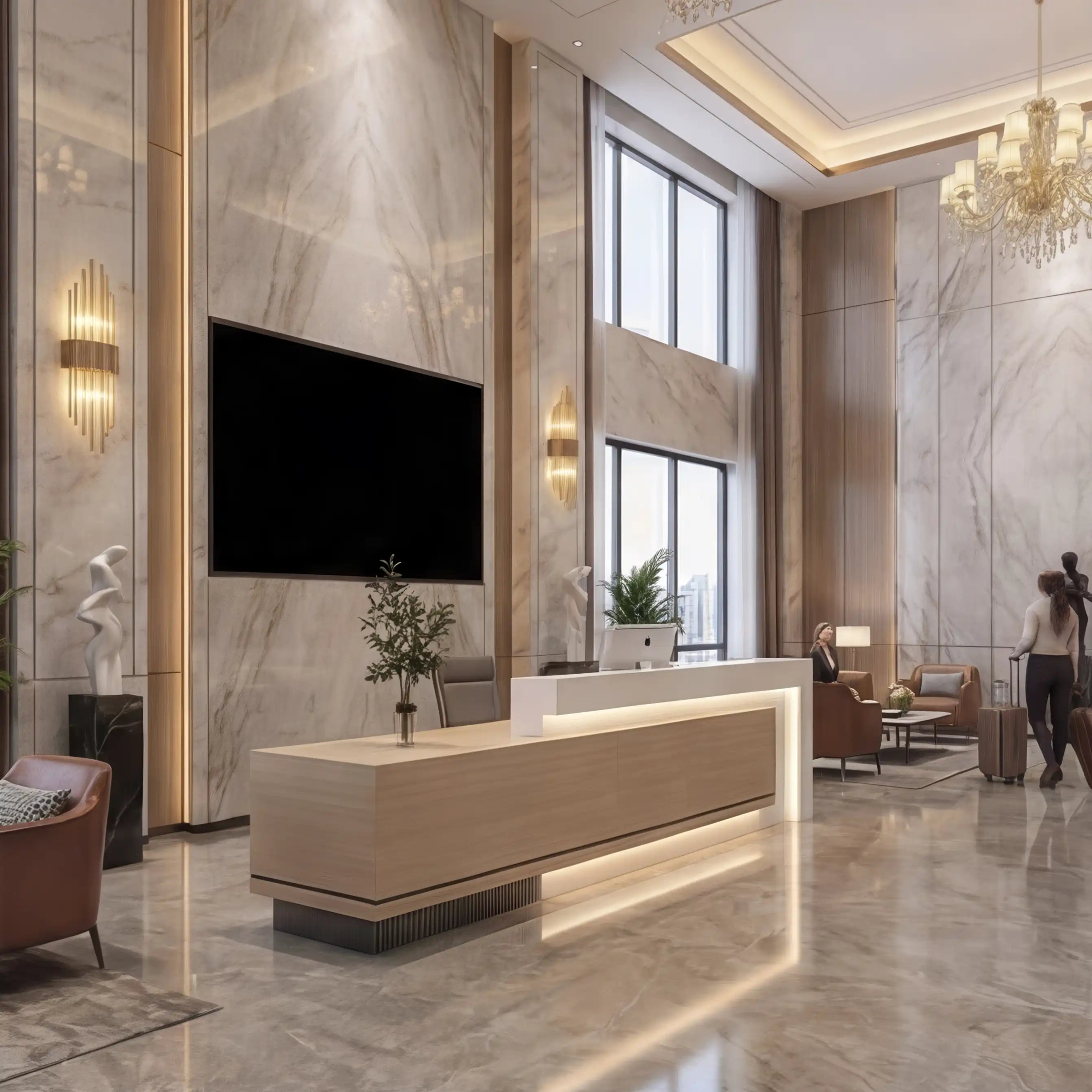 Elyra · Front Reception Desk