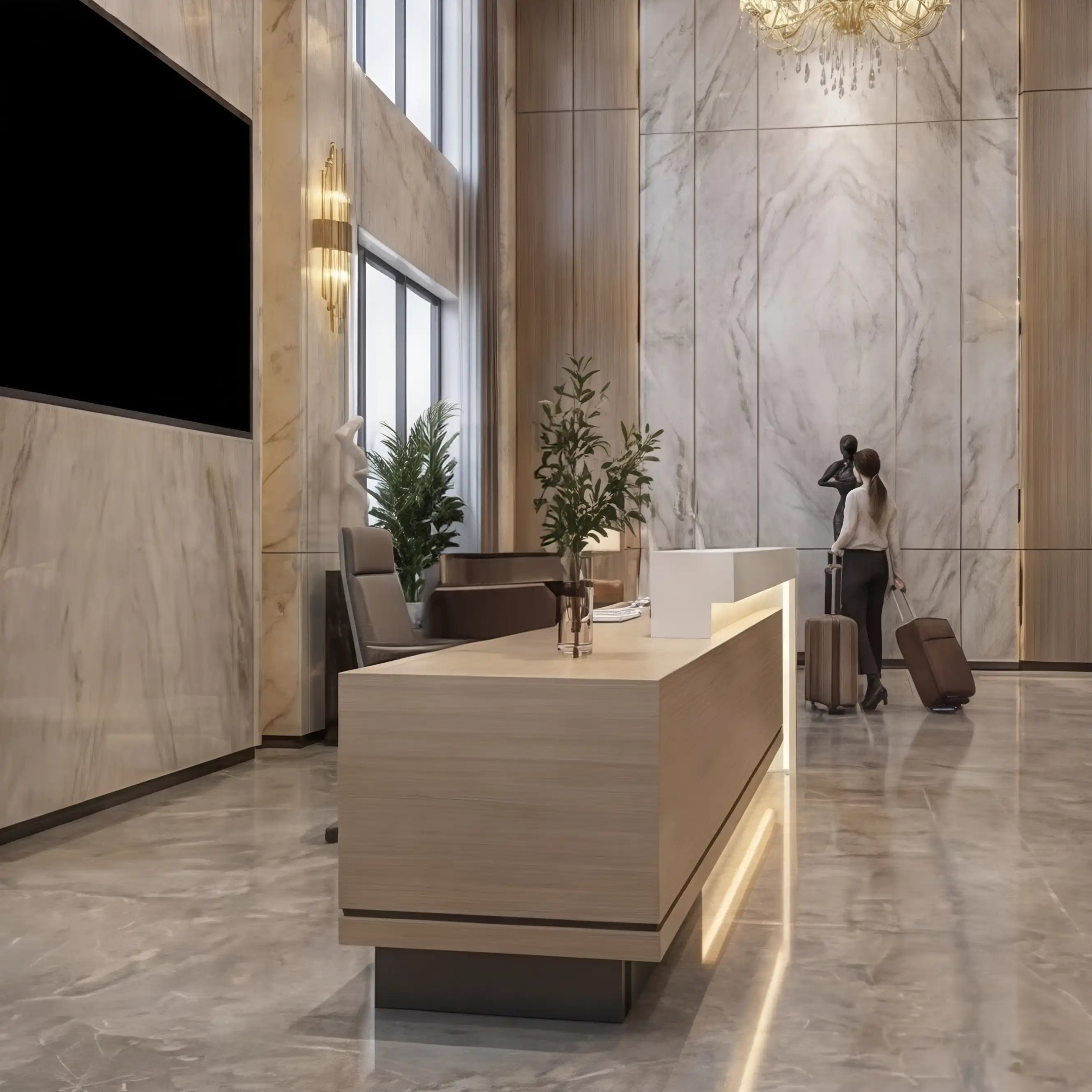 Elyra · Front Reception Desk