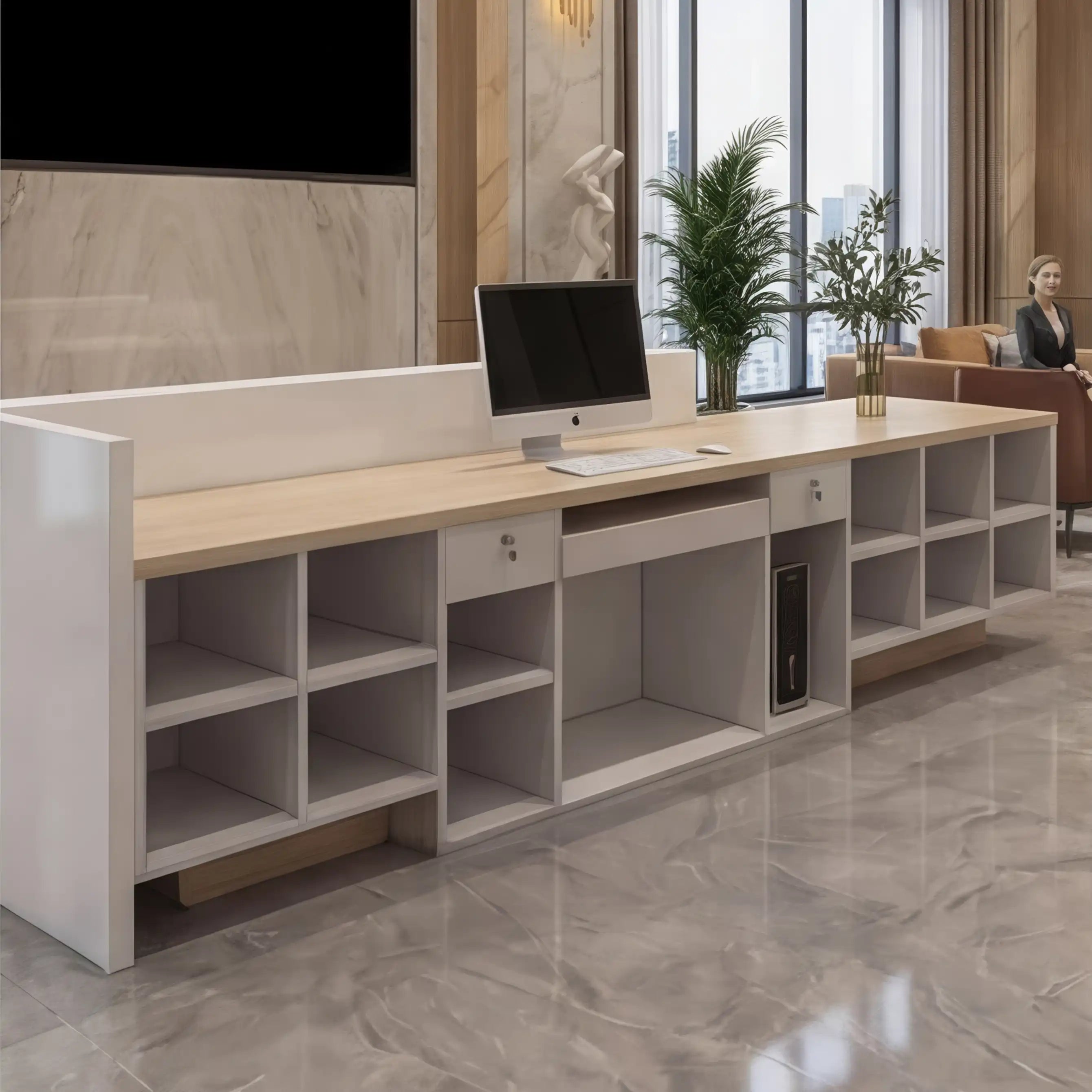 Elyra · Front Reception Desk